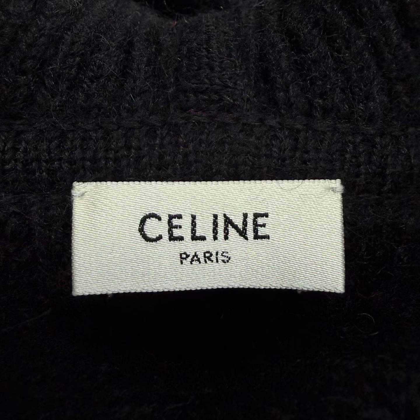 Celine Celine Black Hoodie with Pink CELINE Lettering Size M / US 6-8 / IT 42-44 - 4 Thumbnail