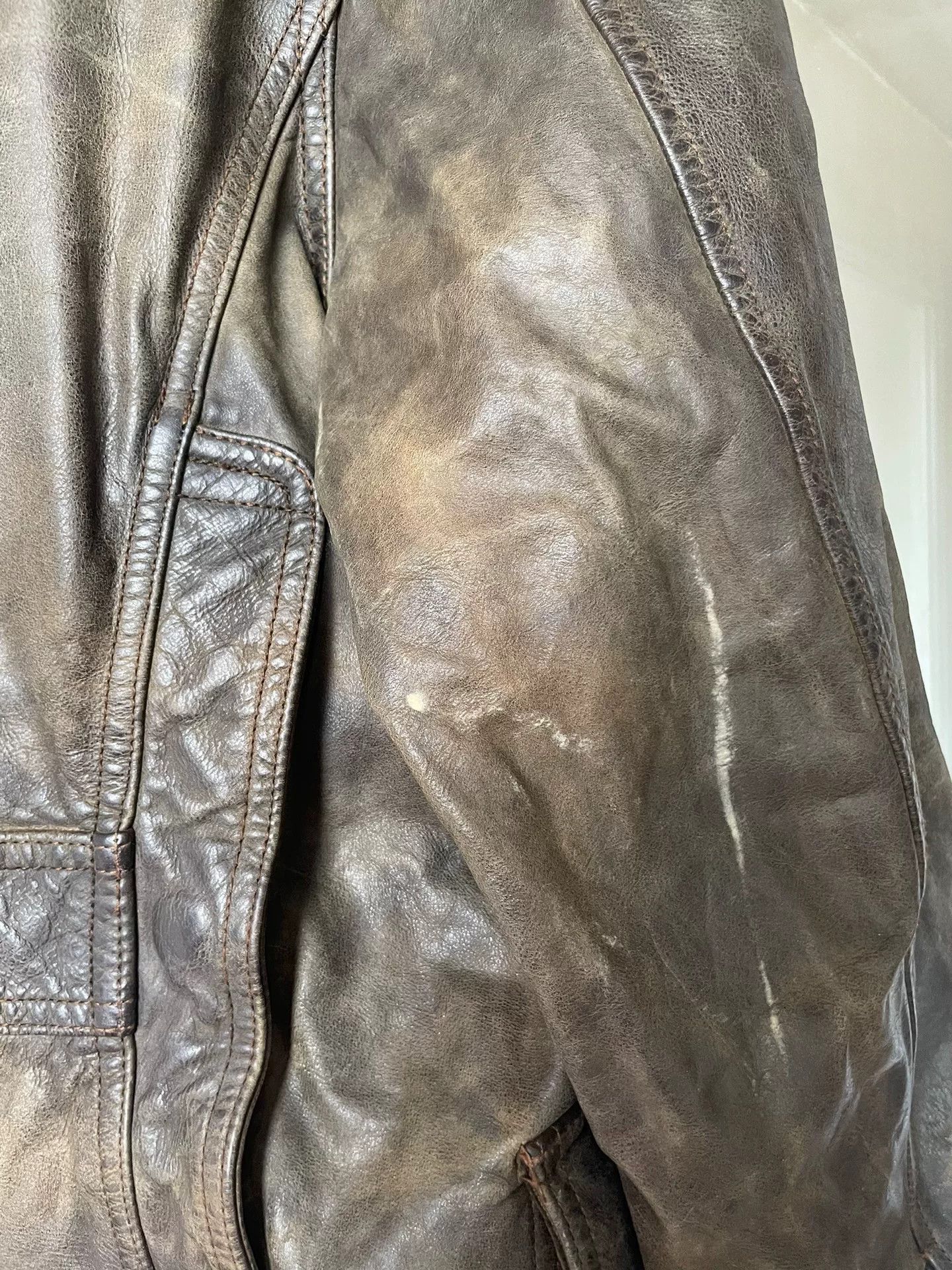 RRL Ralph Lauren Ralph Lauren Long Vintage Leather Coat Size US XXL / EU 58 / 5 - 7 Thumbnail