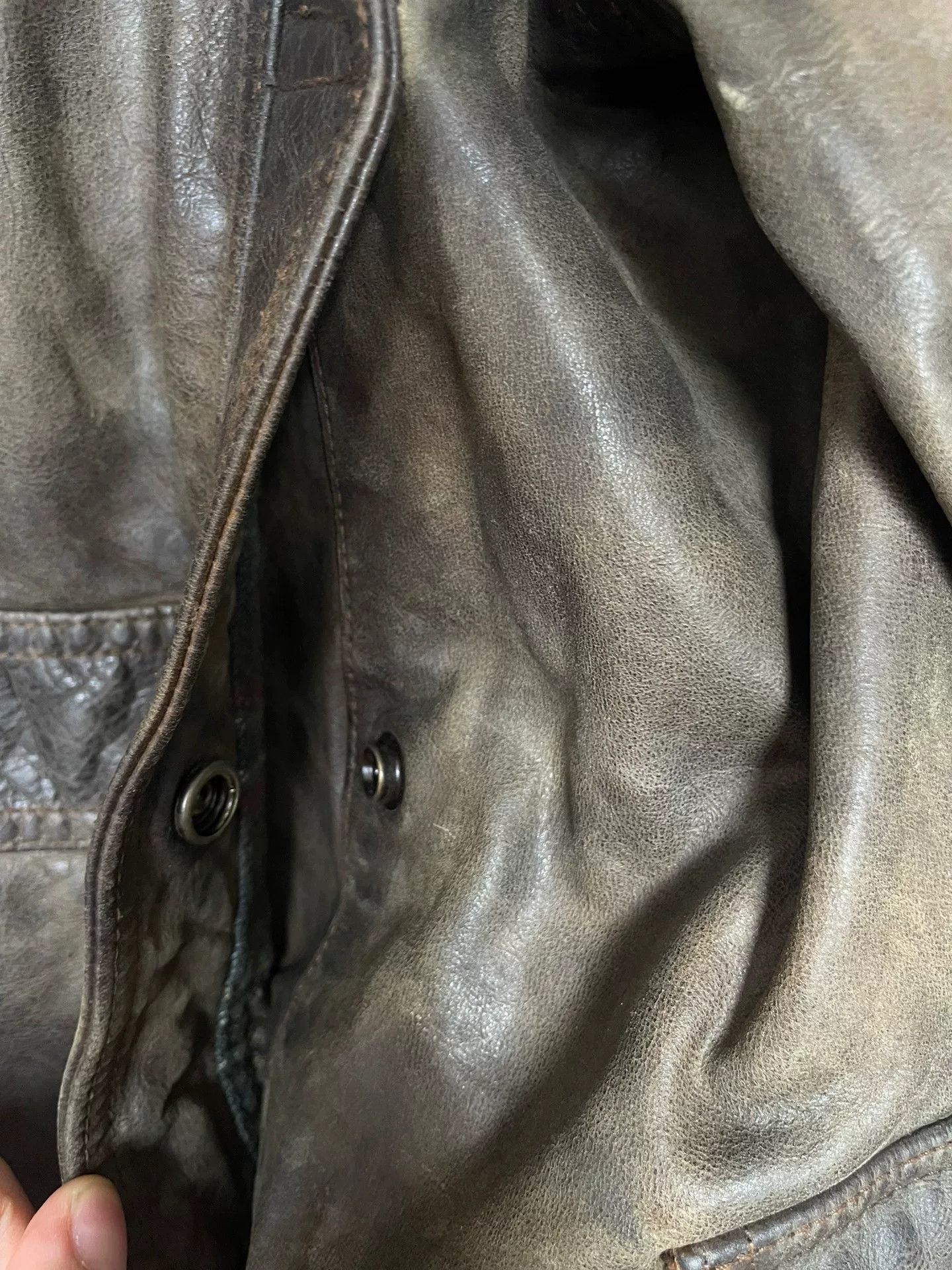 RRL Ralph Lauren Ralph Lauren Long Vintage Leather Coat Size US XXL / EU 58 / 5 - 6 Thumbnail
