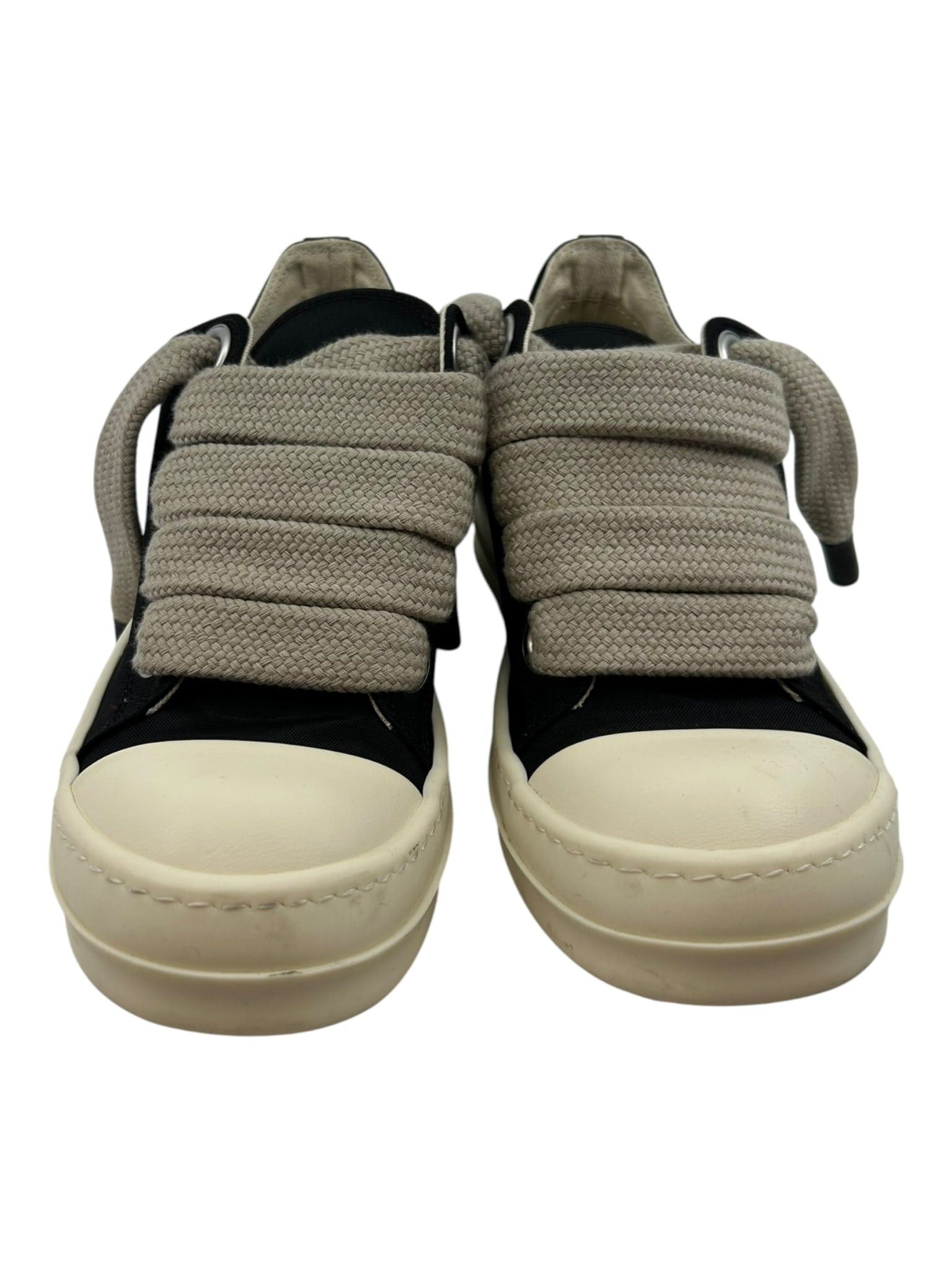 Rick Owens Jumbo Low Canvas Sneaker Black Size US 5 / EU 37 - 3 Thumbnail