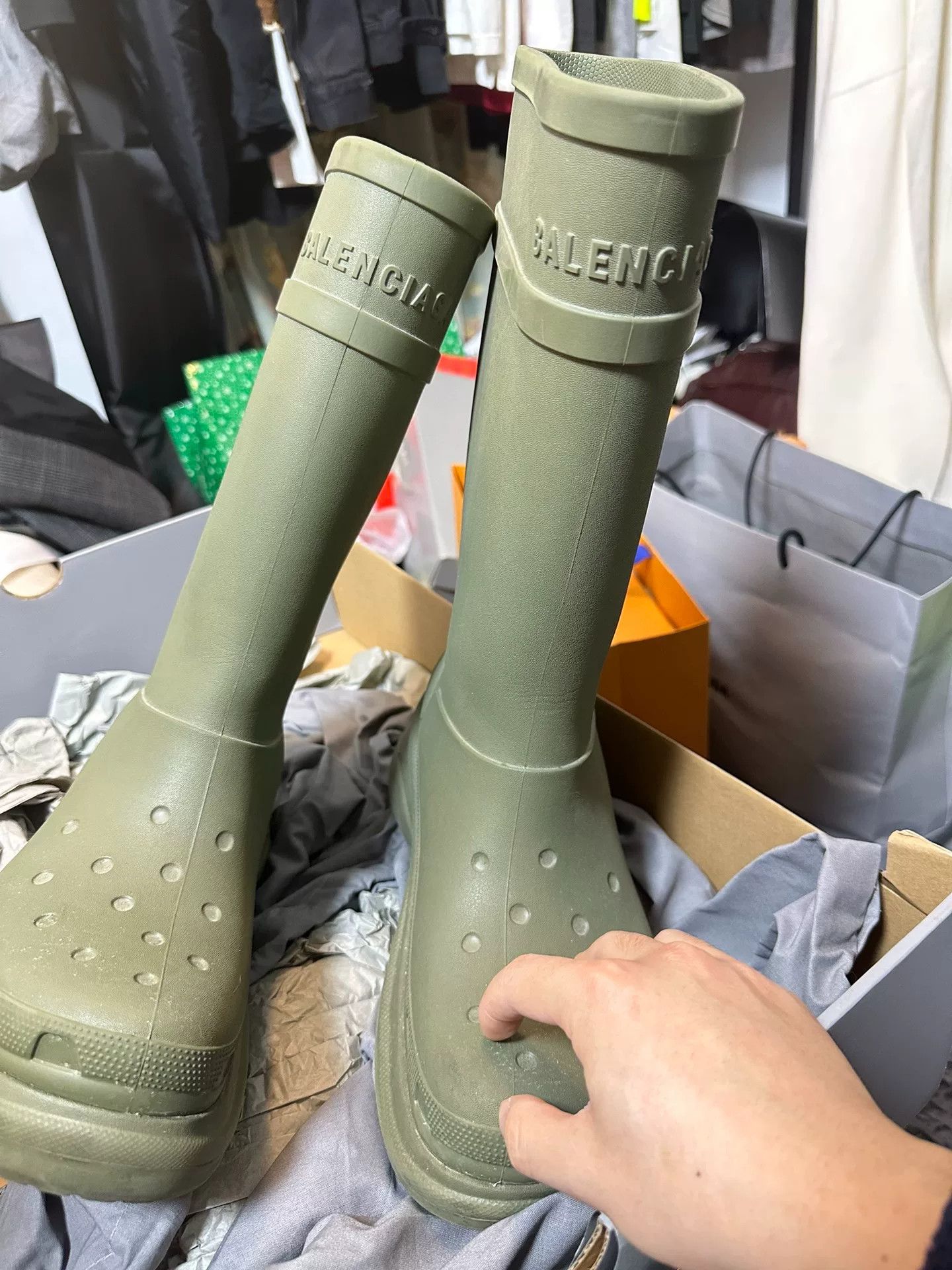 Balenciaga Balenciaga x Crocs Rubber Boots Size 10 Size US 10 / EU 43 - 5 Thumbnail