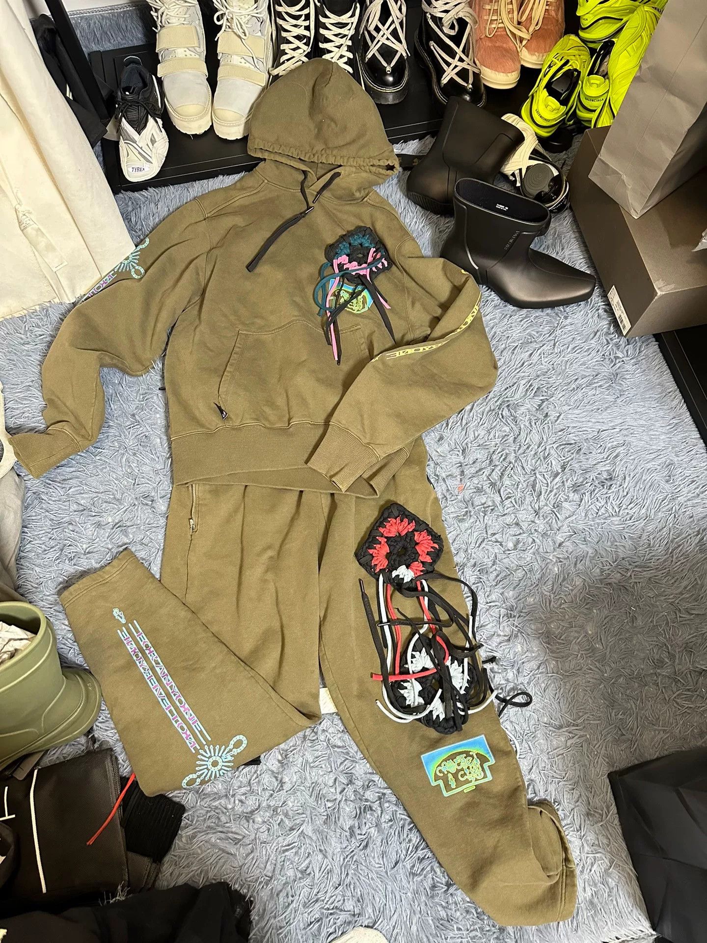 Liam Hodges Liam Hodges Patchwork Hoodie Set Size L Size US L / EU 52-54 / 3 - 3 Thumbnail
