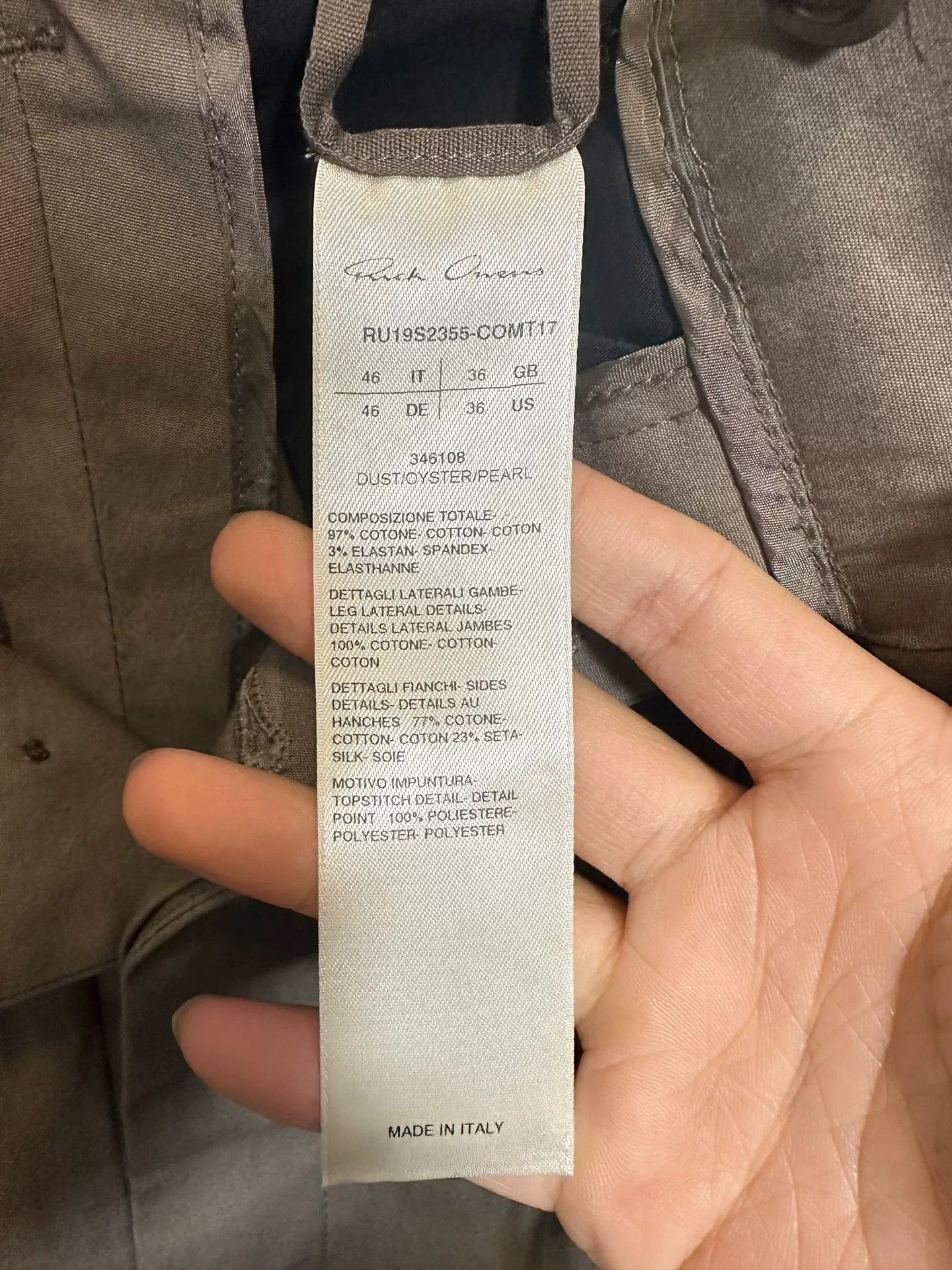 Rick Owens Rick Owens 19SS Babel Pusher Shorts US 30 / EU 46 Size US 30 / EU 46 - 4 Thumbnail