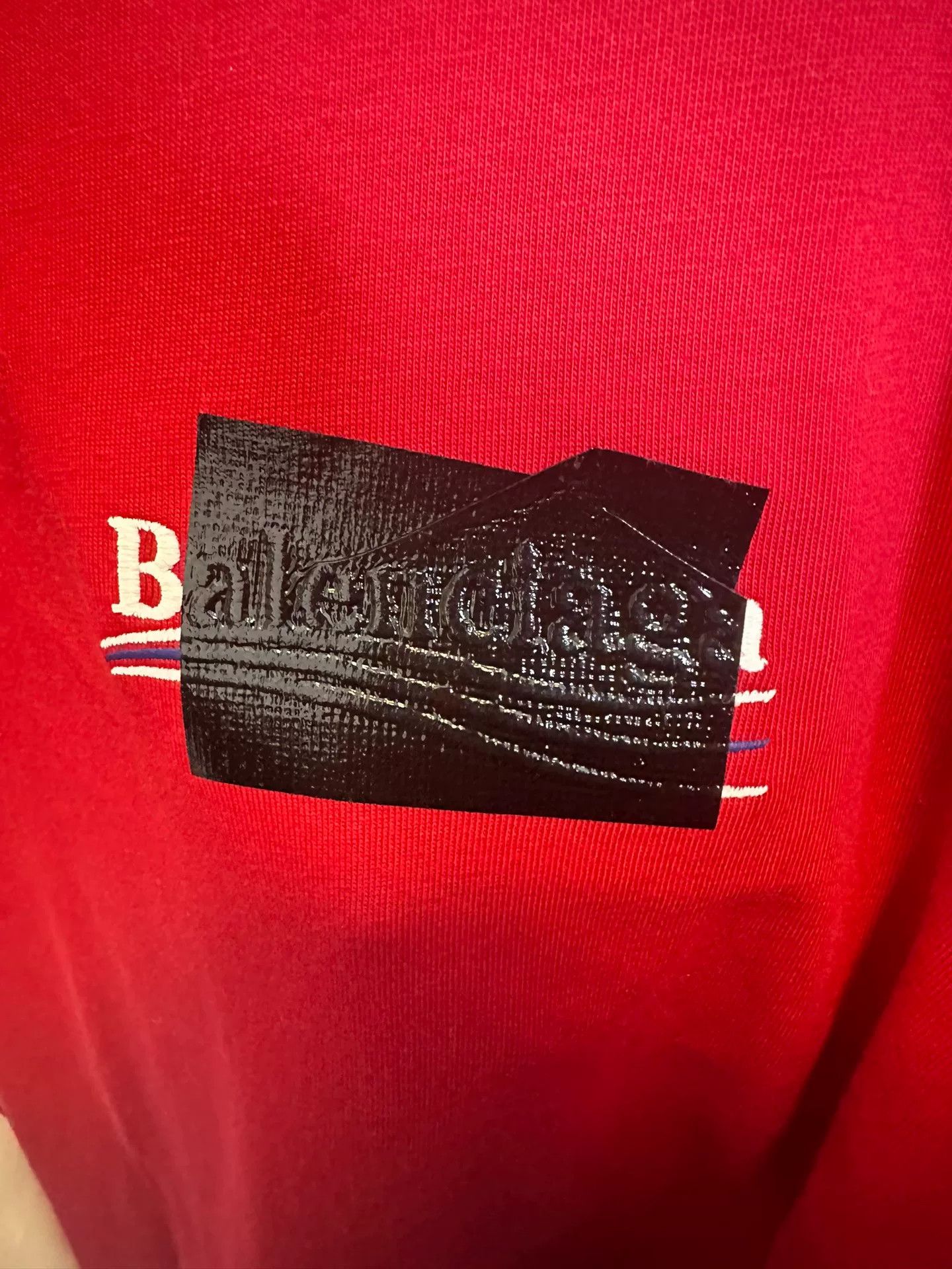 Balenciaga Balenciaga Gaffer Tape T-Shirt Red Size XXS Size US XXS / EU 40 - 3 Thumbnail