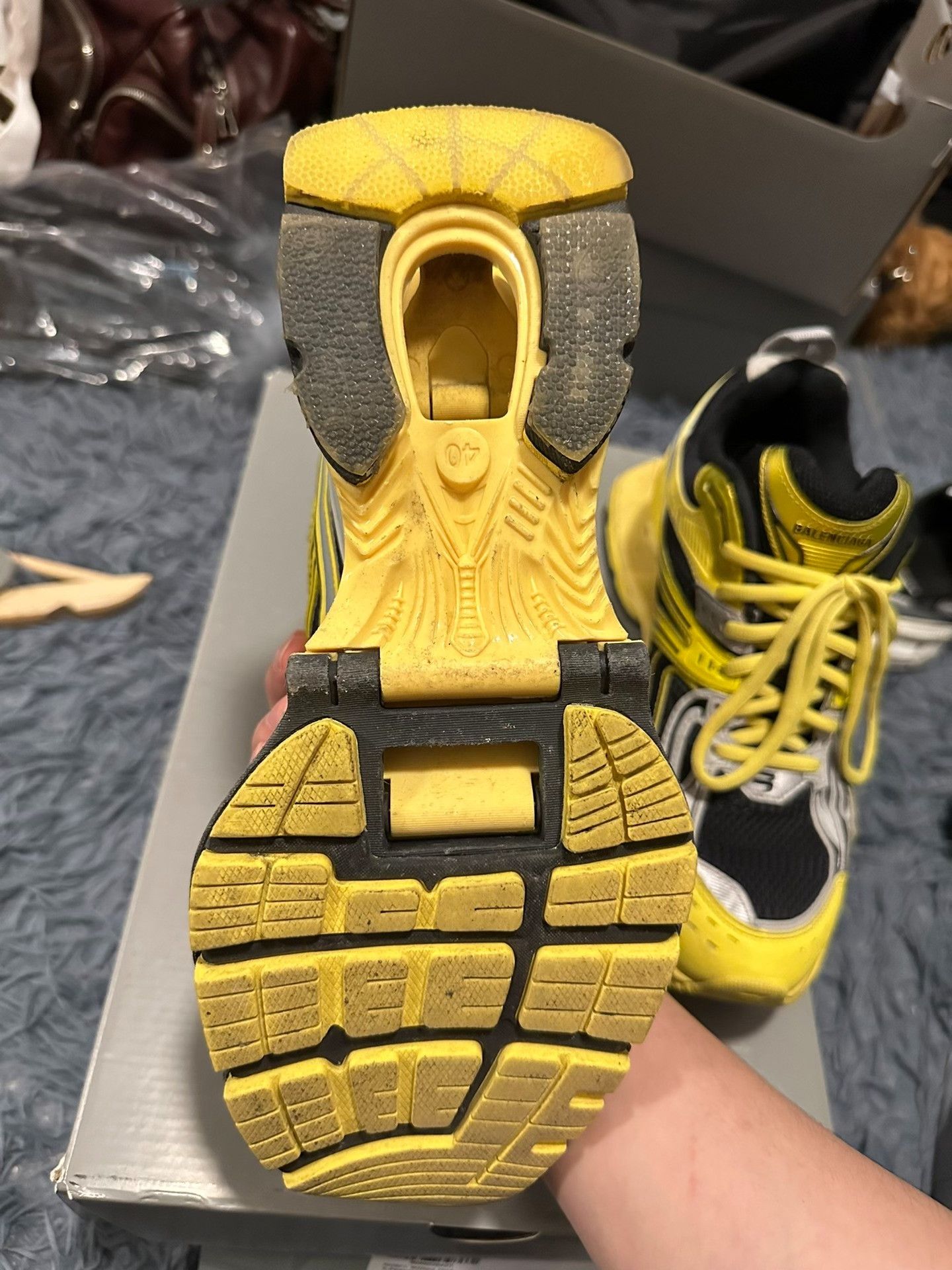 Balenciaga Balenciaga X-Pander Sneakers Yellow Black Size 7 Size US 7 / EU 40 - 7 Thumbnail