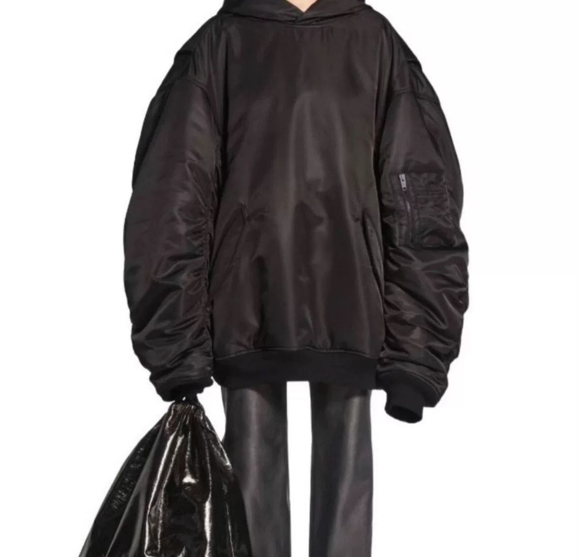 Balenciaga Balenciaga Hooded Bomber Jacket Size S Size US S / EU 44-46 / 1 - 9 Thumbnail