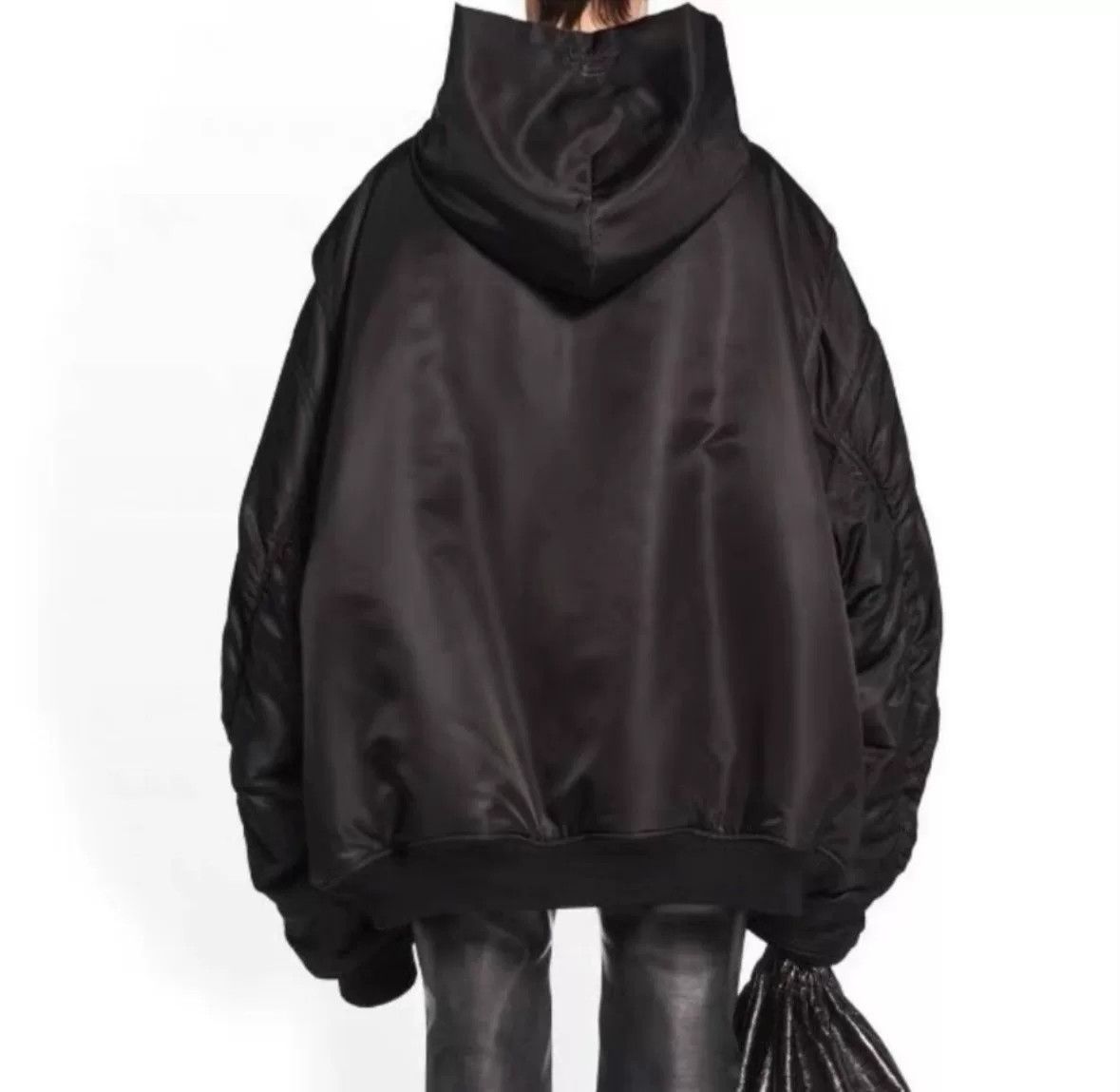 Balenciaga Balenciaga Hooded Bomber Jacket Size S Size US S / EU 44-46 / 1 - 10 Thumbnail