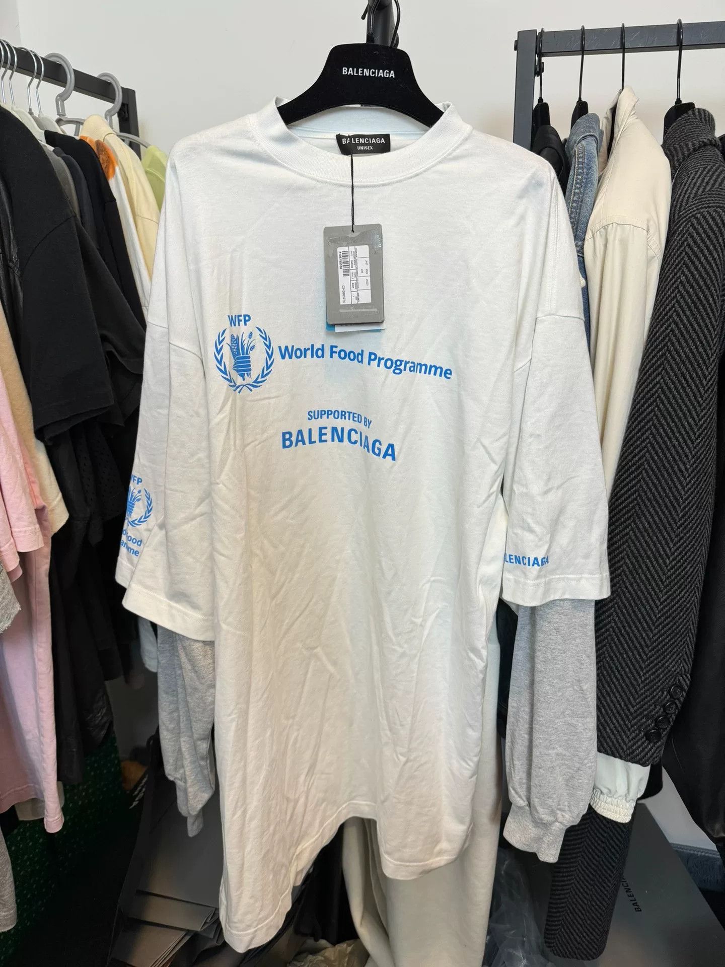 Balenciaga Balenciaga WFP Layered Long Sleeve T-Shirt Size S Size US S / EU 44-46 / 1 - 2 Thumbnail