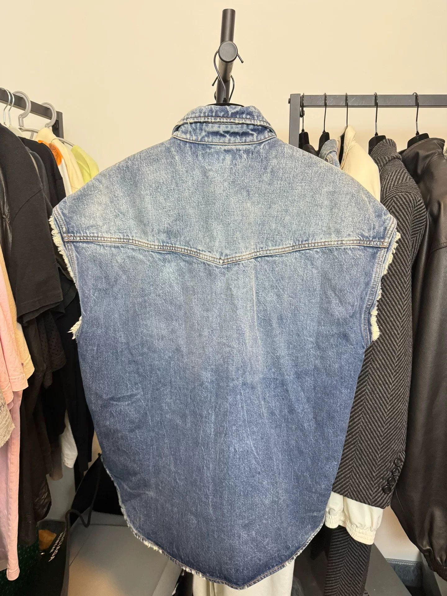 Balenciaga Balenciaga Denim Vest Size US XXS Size US XXS / EU 40 - 6 Thumbnail