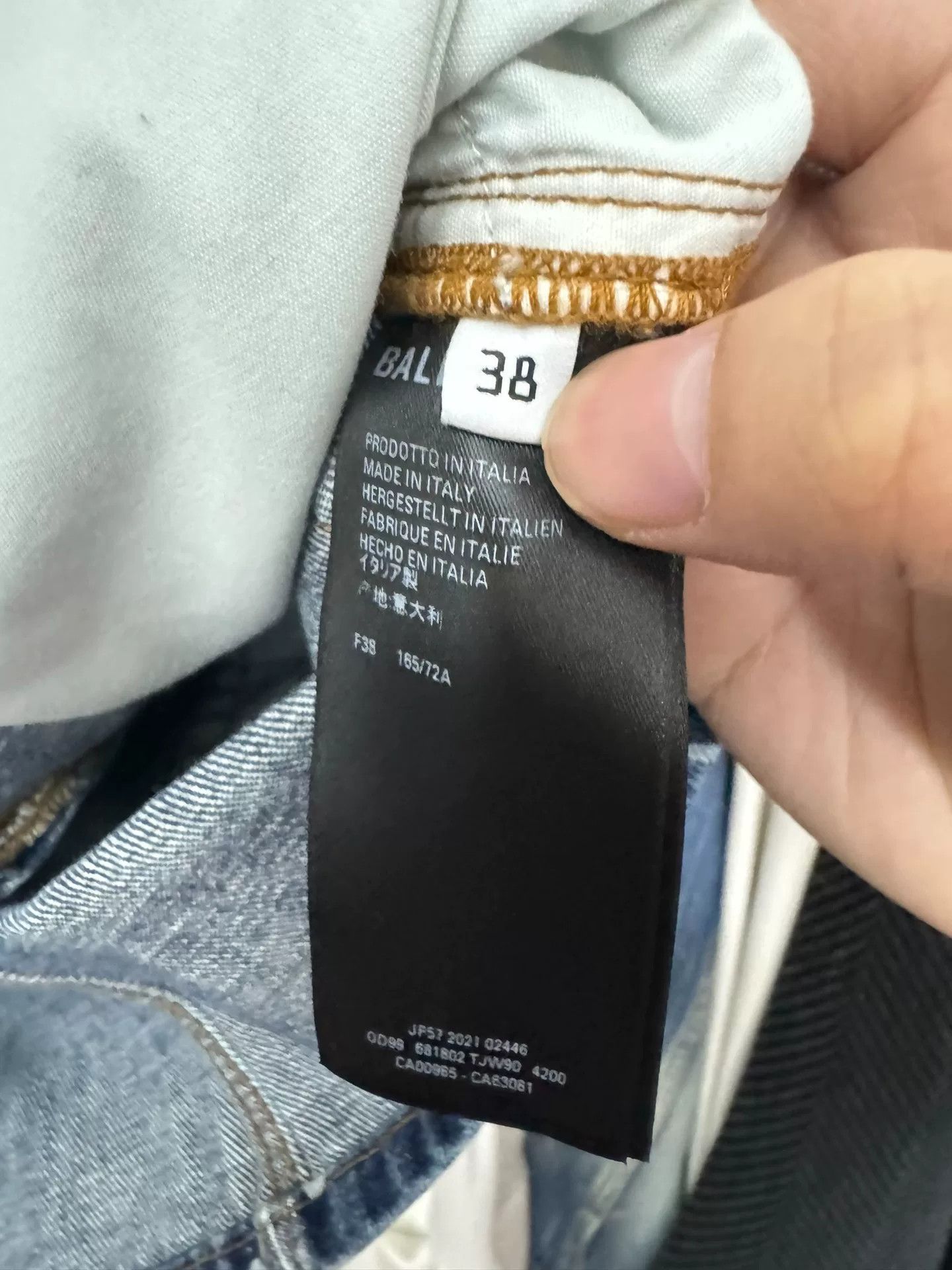Balenciaga Balenciaga All-Over Logo Denim Mini Skirt Size 38 Size 27" / US 4 / IT 40 - 6 Thumbnail