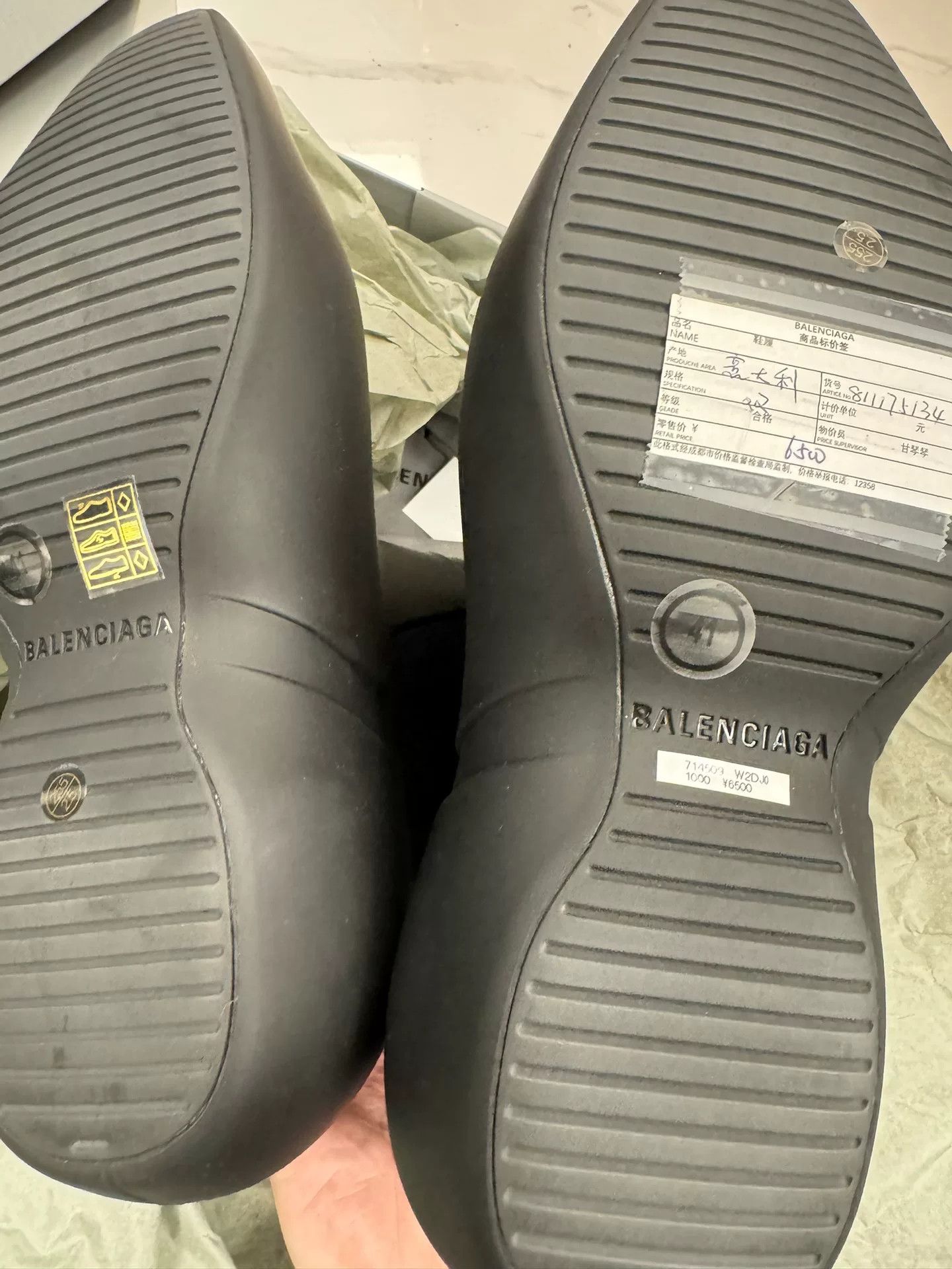 Balenciaga Balenciaga Rubber Excavator Boots Size 8 Size US 8 / EU 41 - 5 Thumbnail