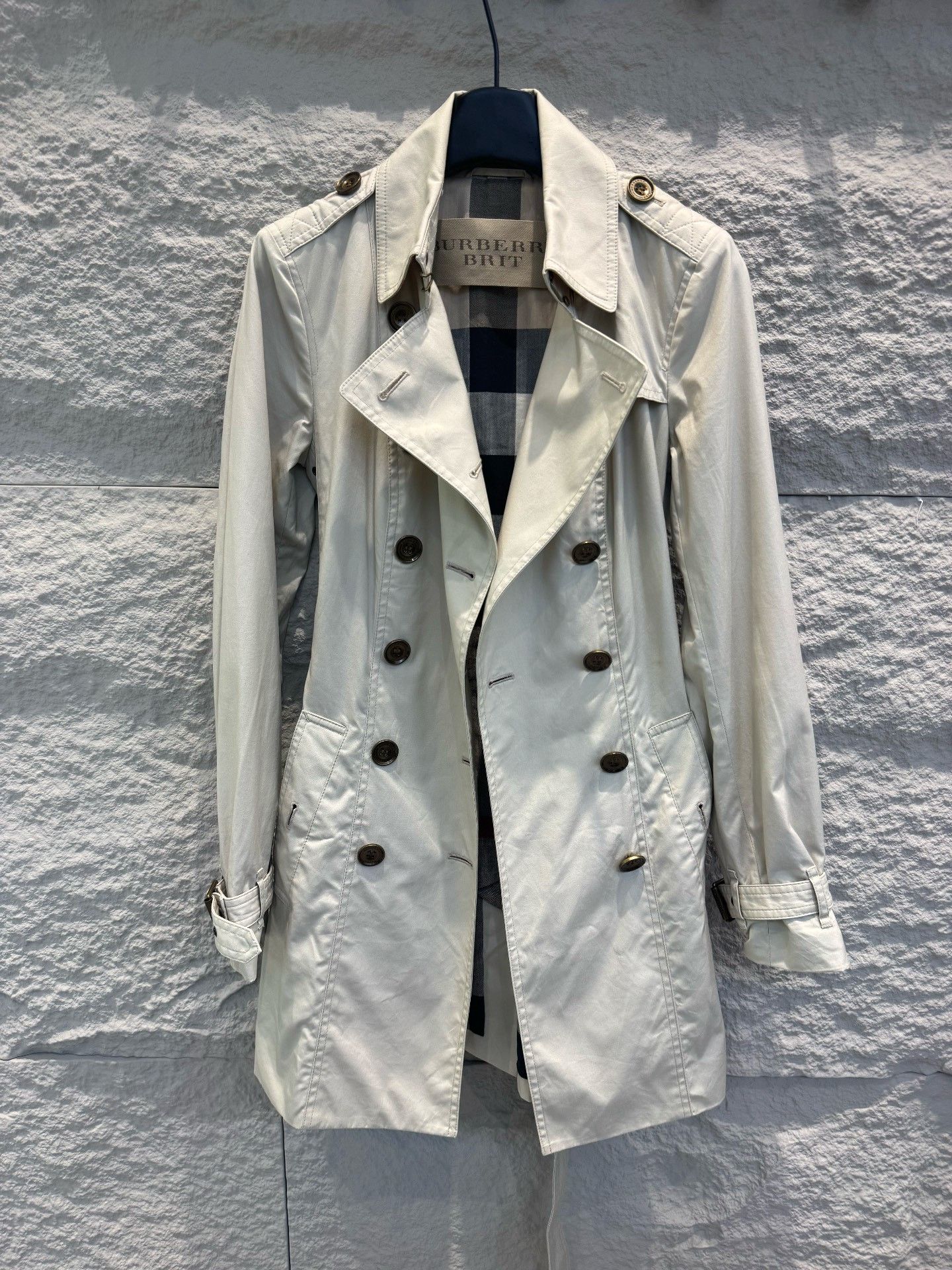 Burberry Burberry Brit Trench Coat Size UK 4 Size XS / US 0-2 / IT 36-38 - 2 Thumbnail