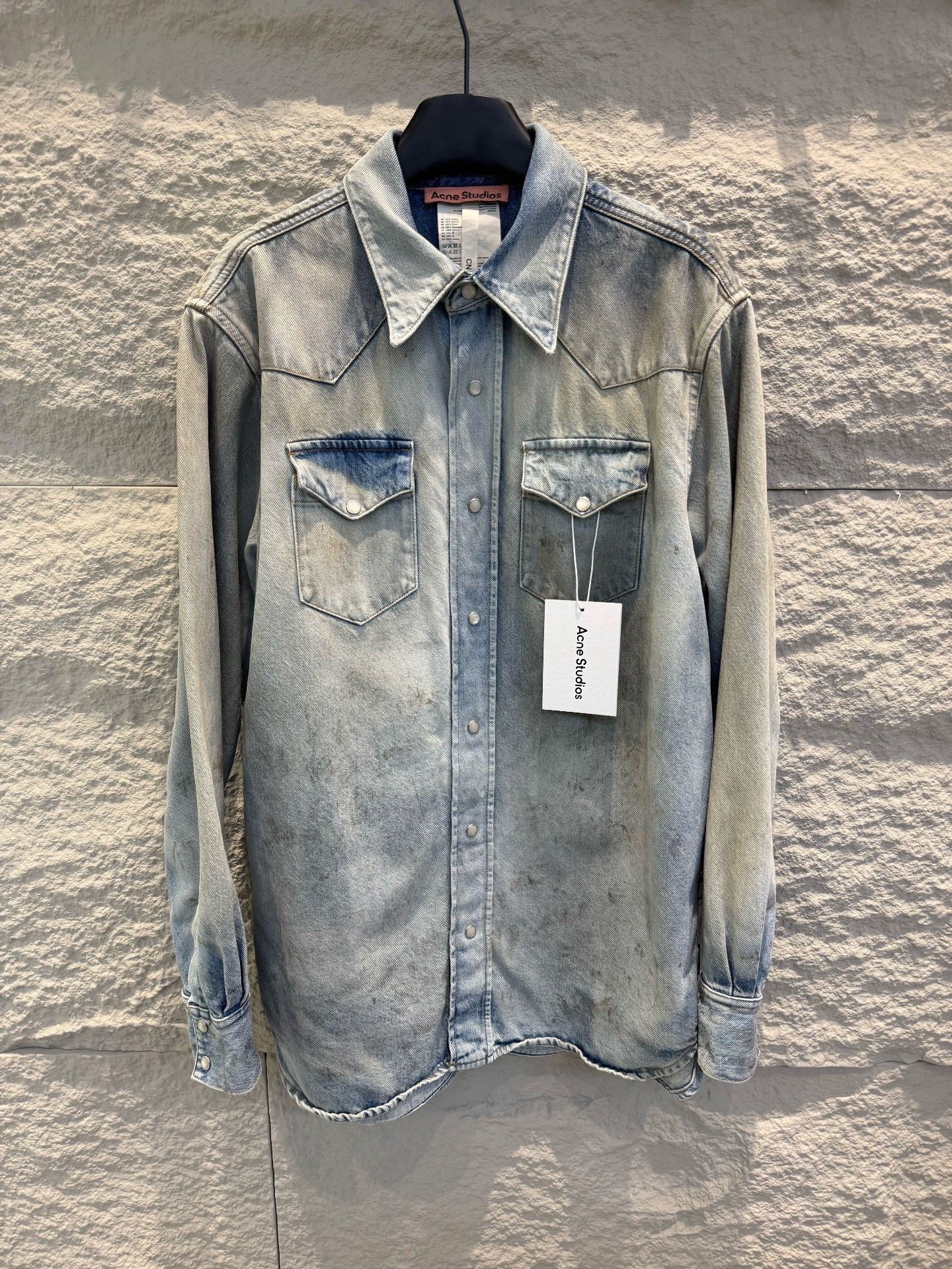 Acne Studios Acne Studios Mud Wash Denim Shirt Size S Size US S / EU 44-46 / 1 - 2 Thumbnail