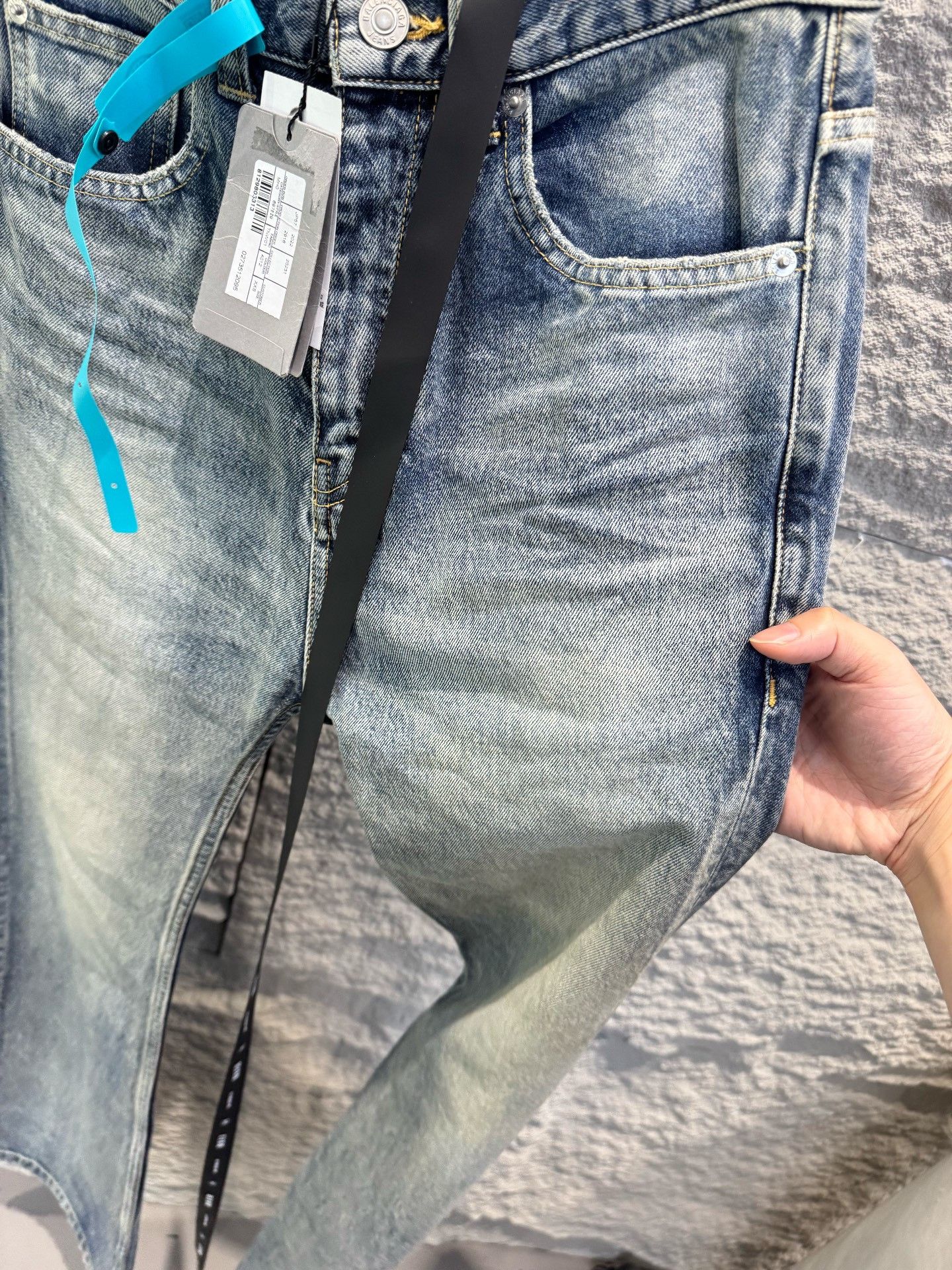 Balenciaga Balenciaga Washed Denim Jeans Size 26 Size US 26 / EU 42 - 4 Thumbnail