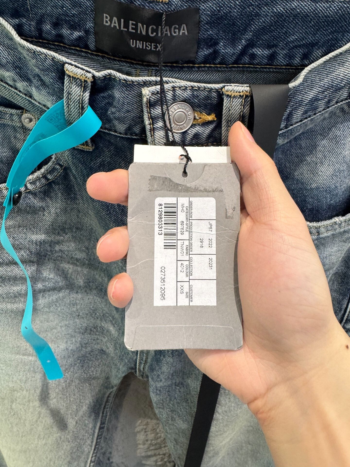 Balenciaga Balenciaga Washed Denim Jeans Size 26 Size US 26 / EU 42 - 3 Thumbnail