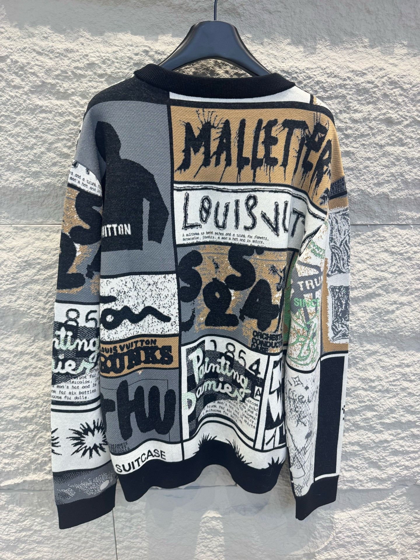 Louis Vuitton Louis Vuitton Graphic Jacquard Sweater Size XL Size US XL / EU 56 / 4 - 5 Thumbnail