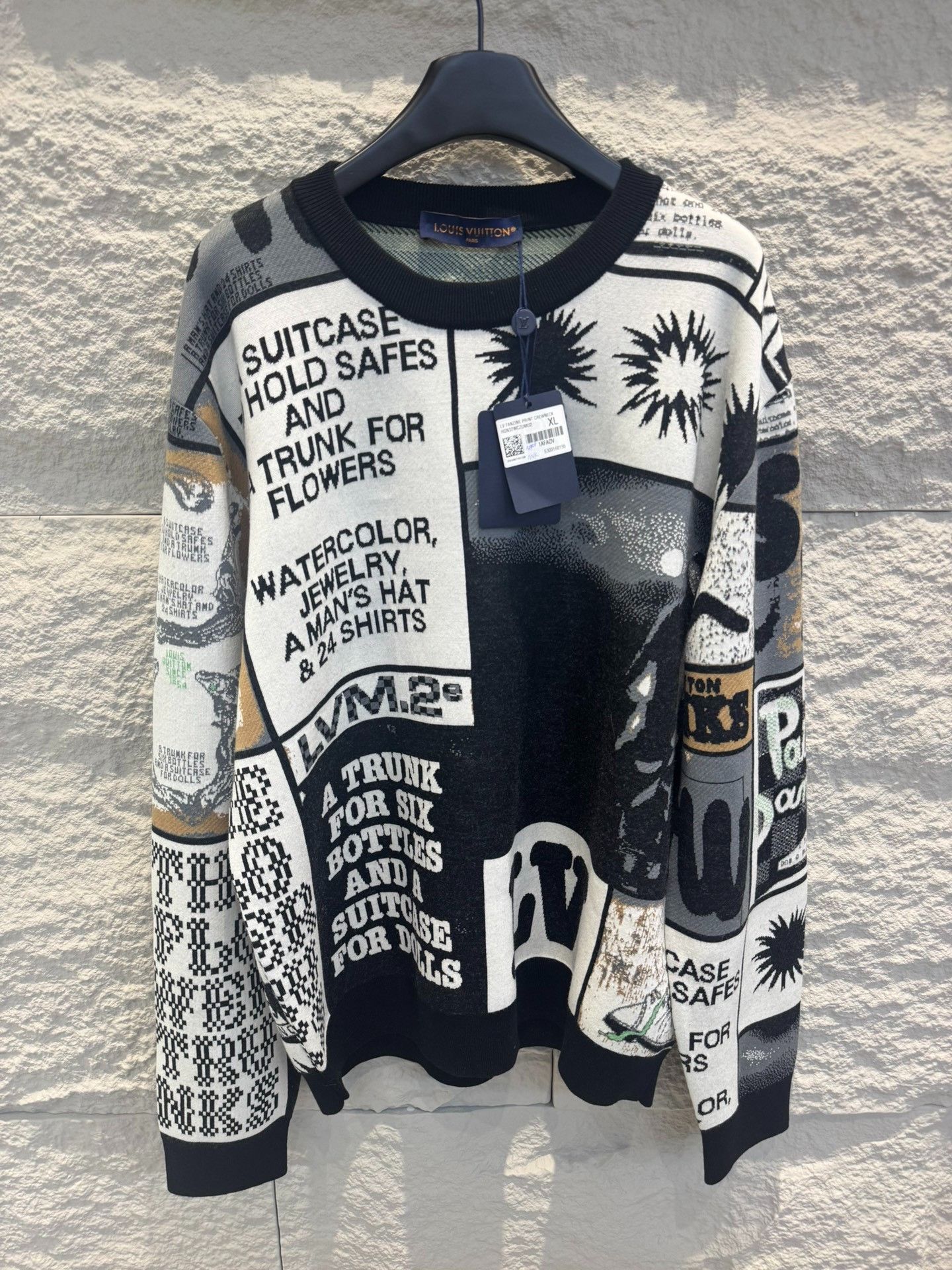 Louis Vuitton Louis Vuitton Graphic Jacquard Sweater Size XL Size US XL / EU 56 / 4 - 2 Thumbnail