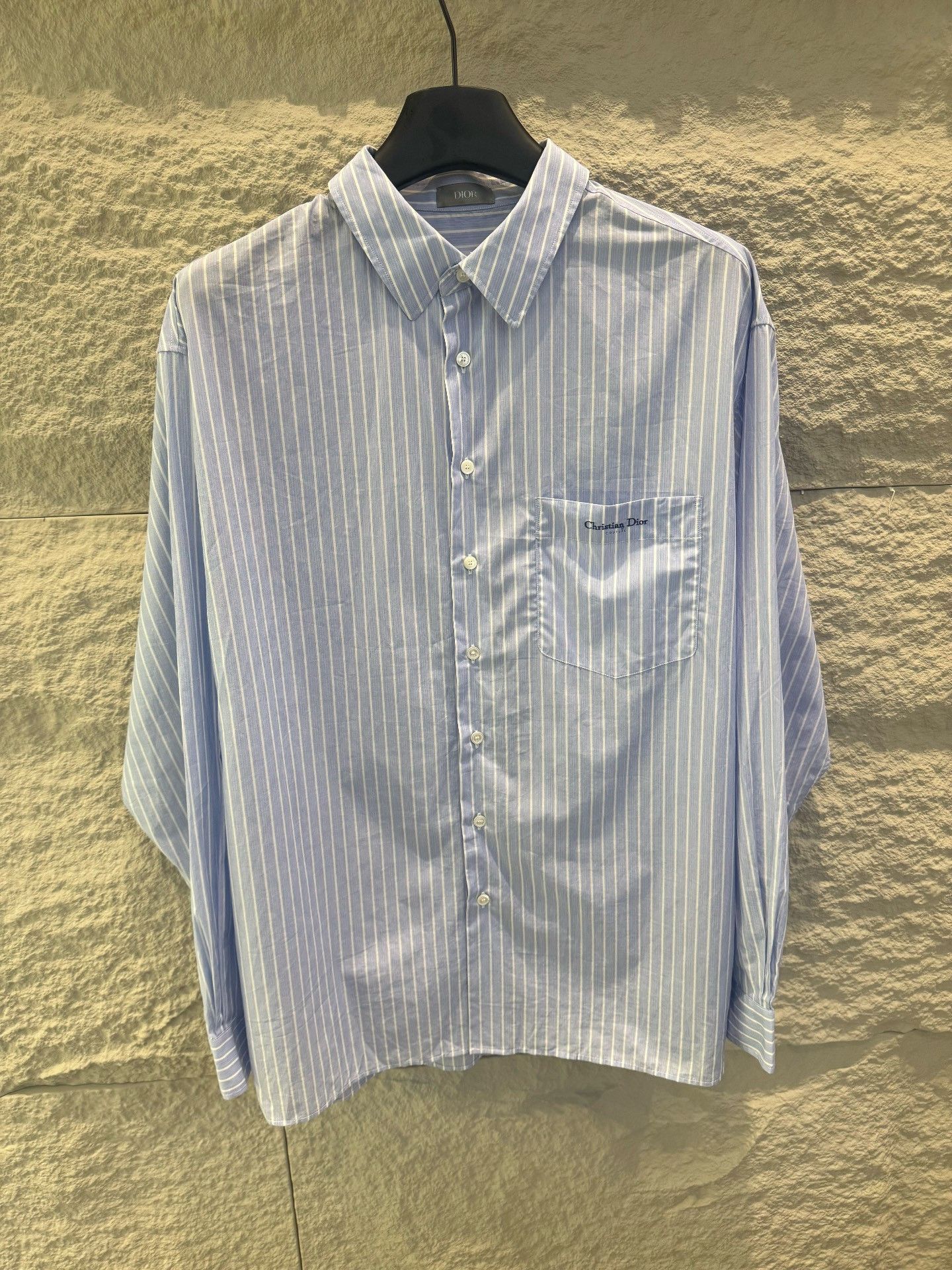 Dior Dior Striped Cotton Shirt Size M Size US M / EU 48-50 / 2 - 2 Thumbnail