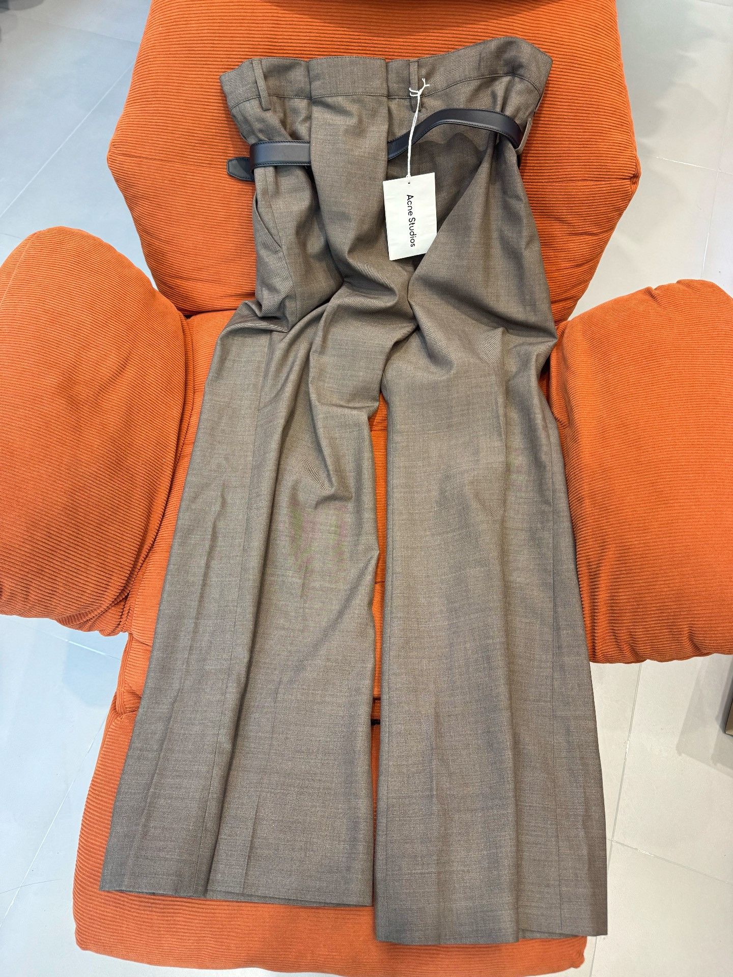Acne Studios Acne Studios Wool Wide Leg Trousers Size 32 Size 24" / US 00 / IT 34 - 7 Thumbnail