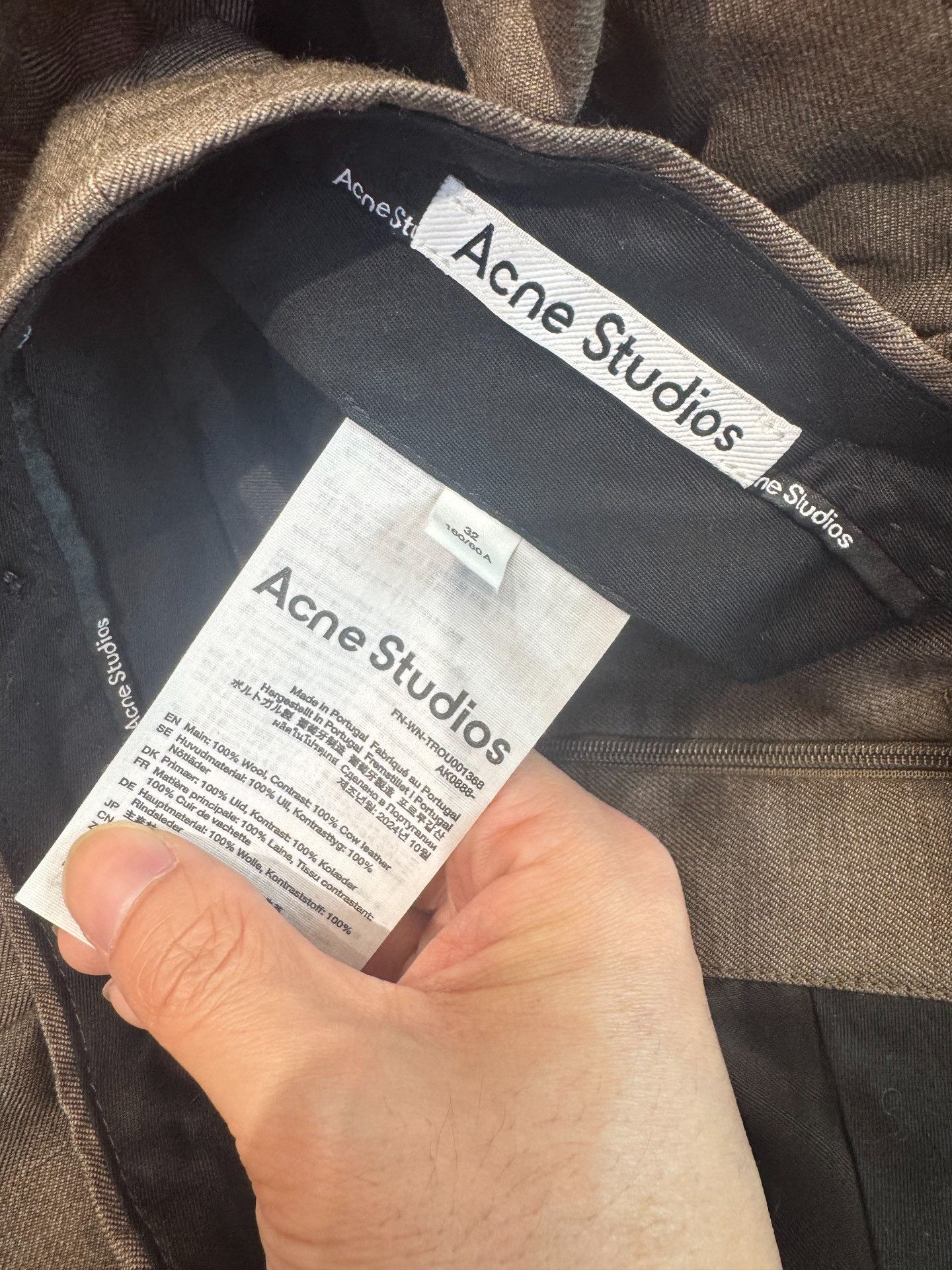 Acne Studios Acne Studios Wool Wide Leg Trousers Size 32 Size 24" / US 00 / IT 34 - 5 Thumbnail