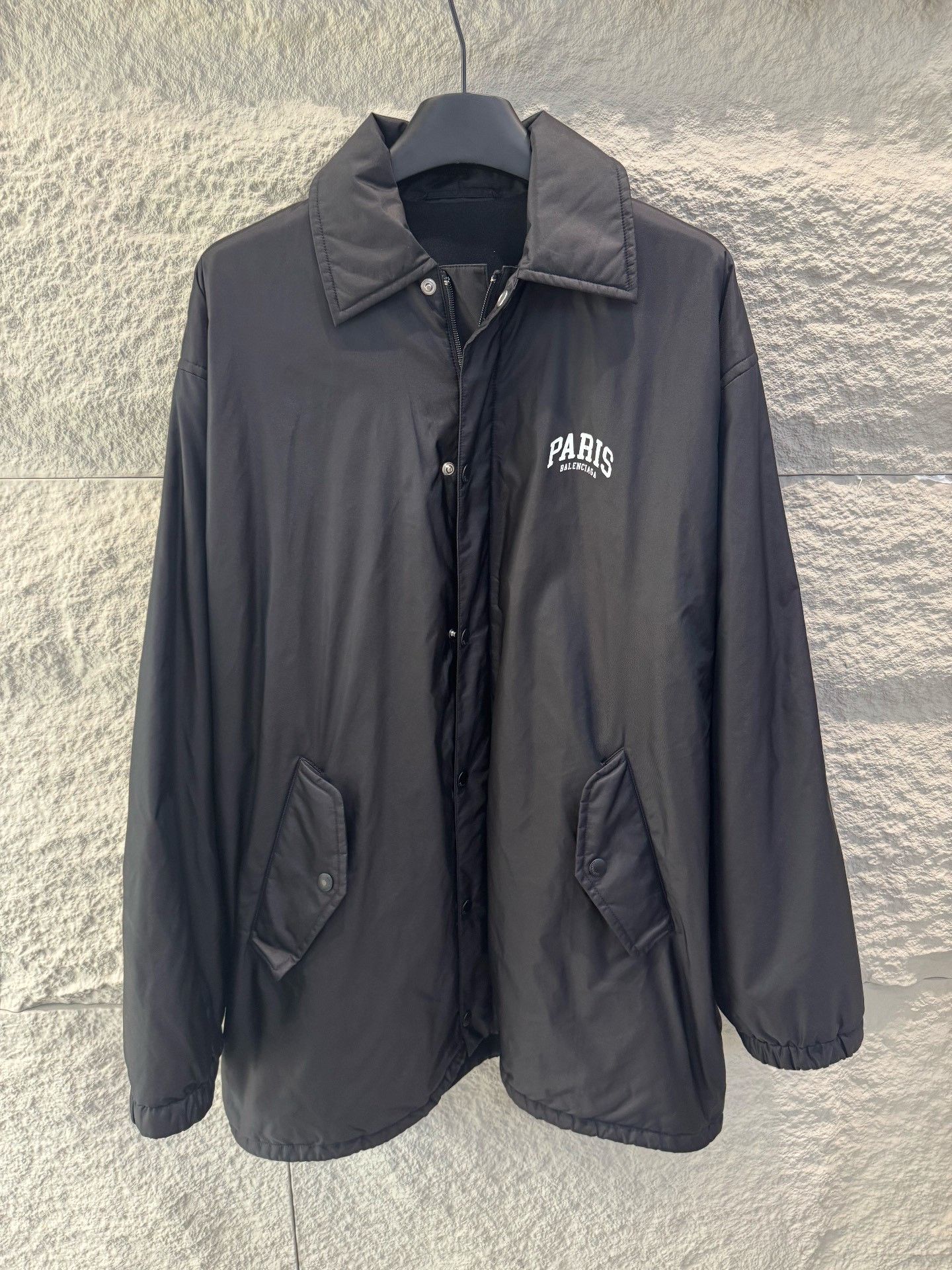 Balenciaga Balenciaga Paris Logo Coach Jacket US XXS Size US XXS / EU 40 - 2 Thumbnail