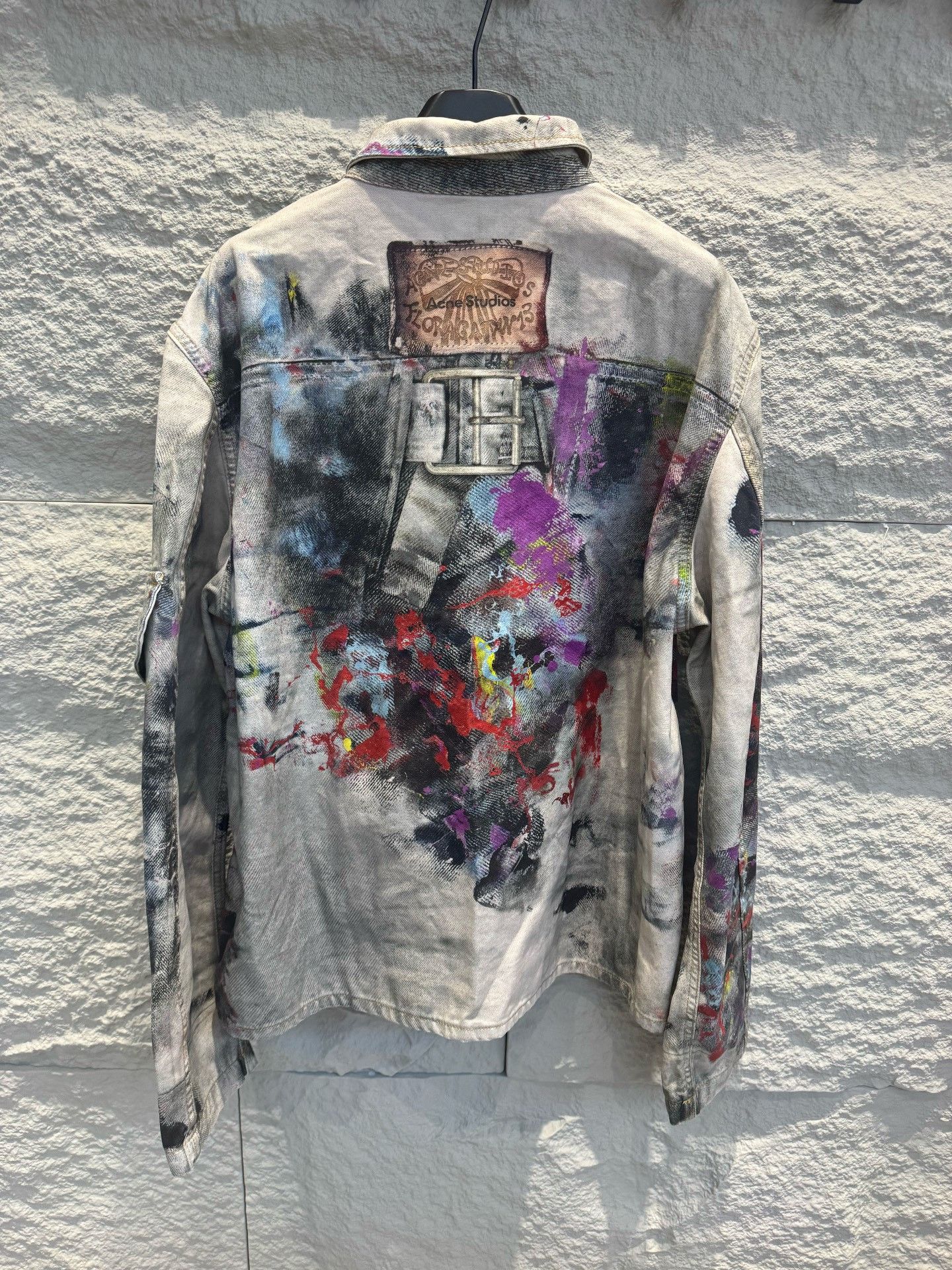 Acne Studios Acne Studios Paint Splatter Denim Jacket Size 50 Size US M / EU 48-50 / 2 - 5 Thumbnail