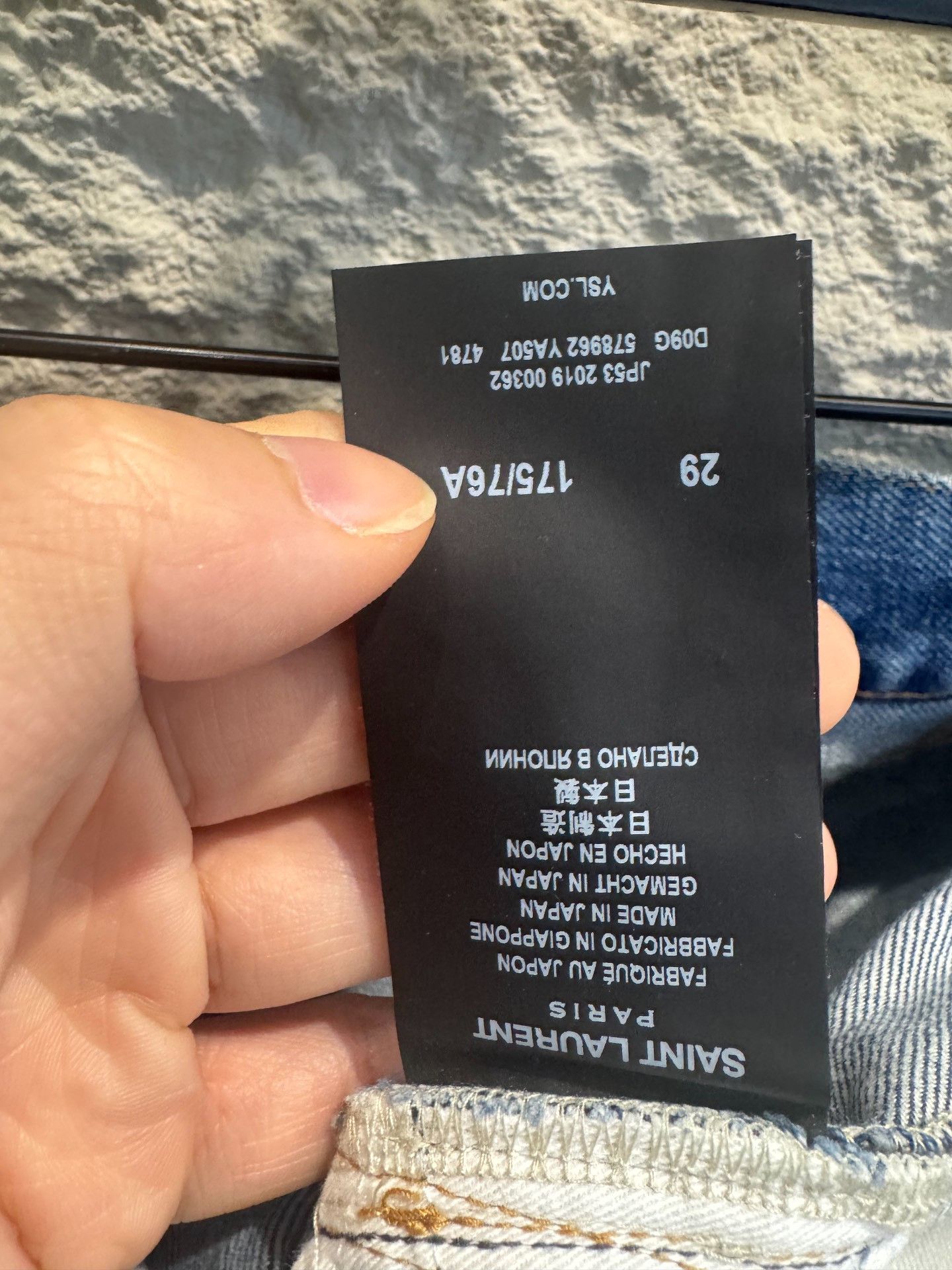 Saint Laurent Paris Saint Laurent Distressed Denim Jeans Size 29 Size US 29 - 6 Thumbnail
