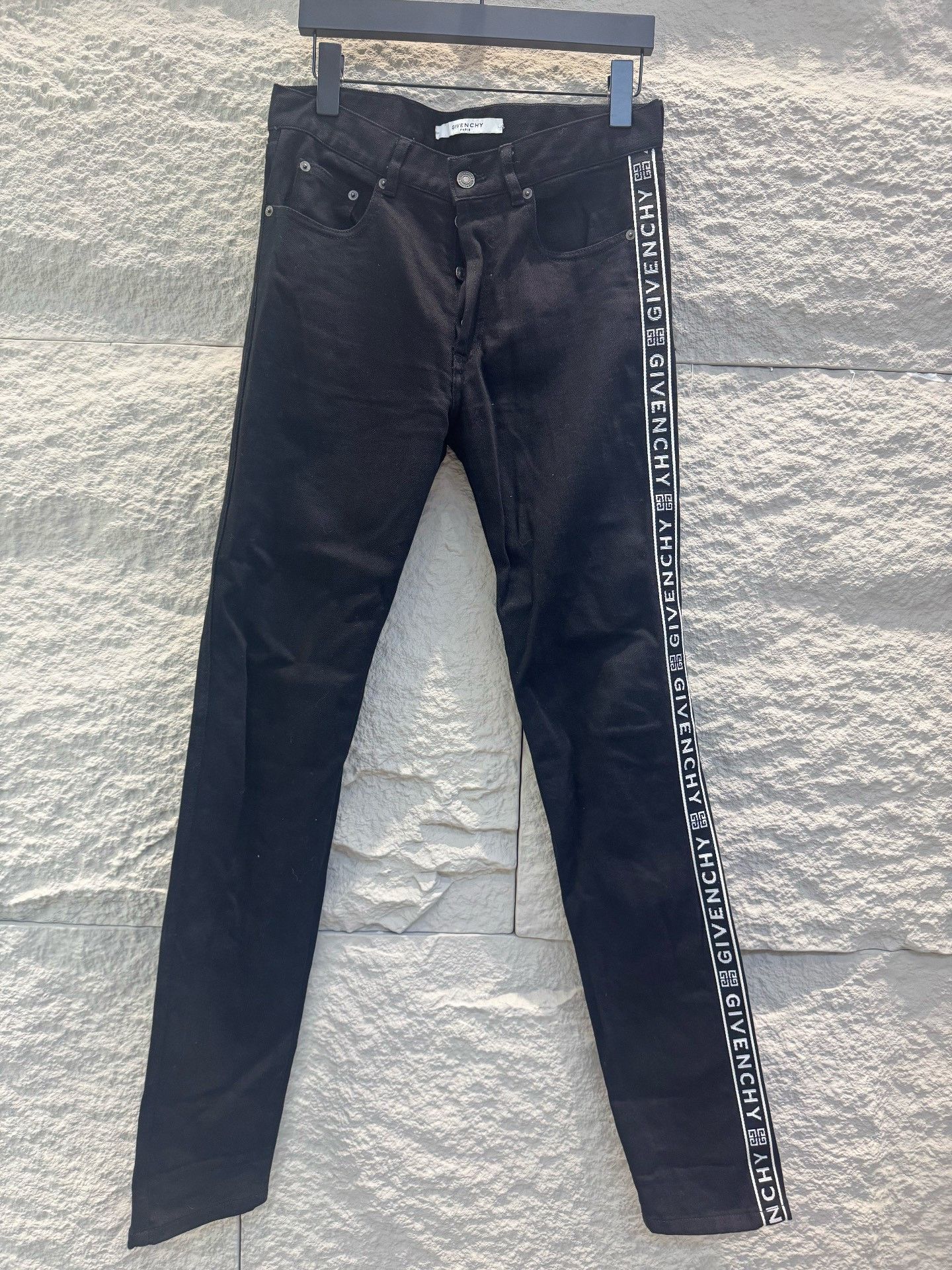 Givenchy Givenchy Logo Tape Denim Jeans Size 29 Size US 29 - 2 Thumbnail