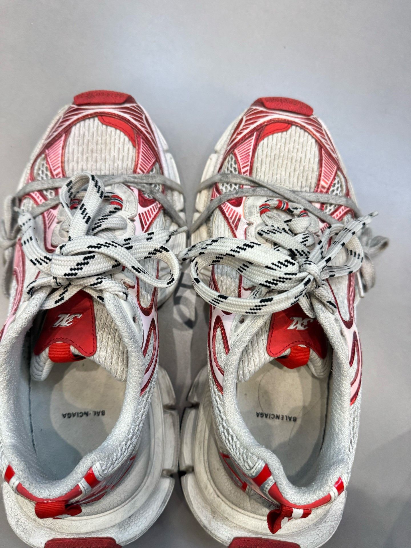 Balenciaga Balenciaga Red White 3XL Sneakers Size 9 Size US 9 / EU 42 - 5 Thumbnail