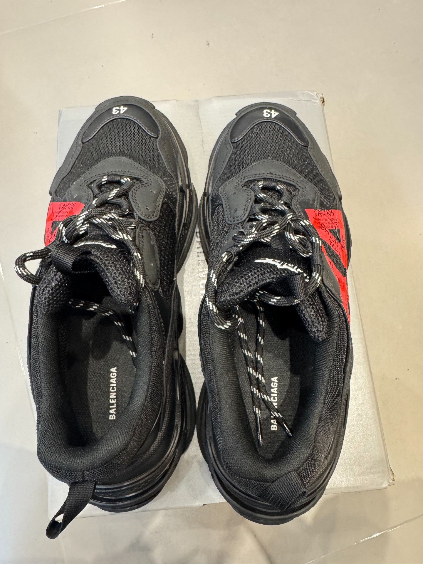 Balenciaga Balenciaga Triple S Security Tape Sneakers Size 10 Size US 10 / EU 43 - 4 Thumbnail