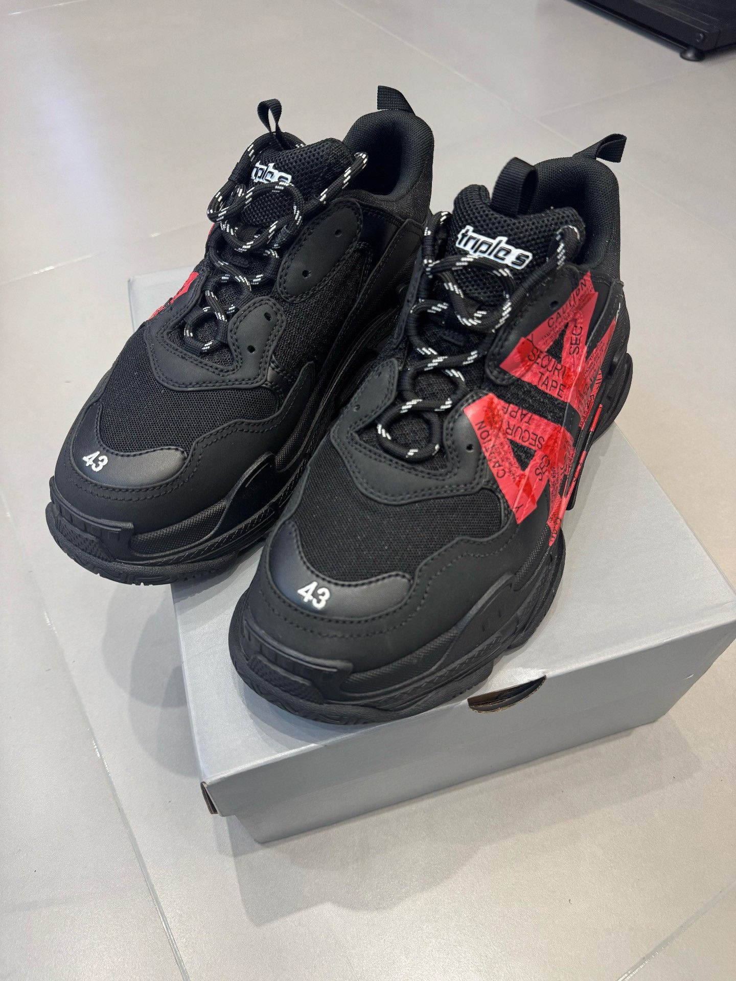 Balenciaga Balenciaga Triple S Security Tape Sneakers Size 10 Size US 10 / EU 43 - 2 Thumbnail