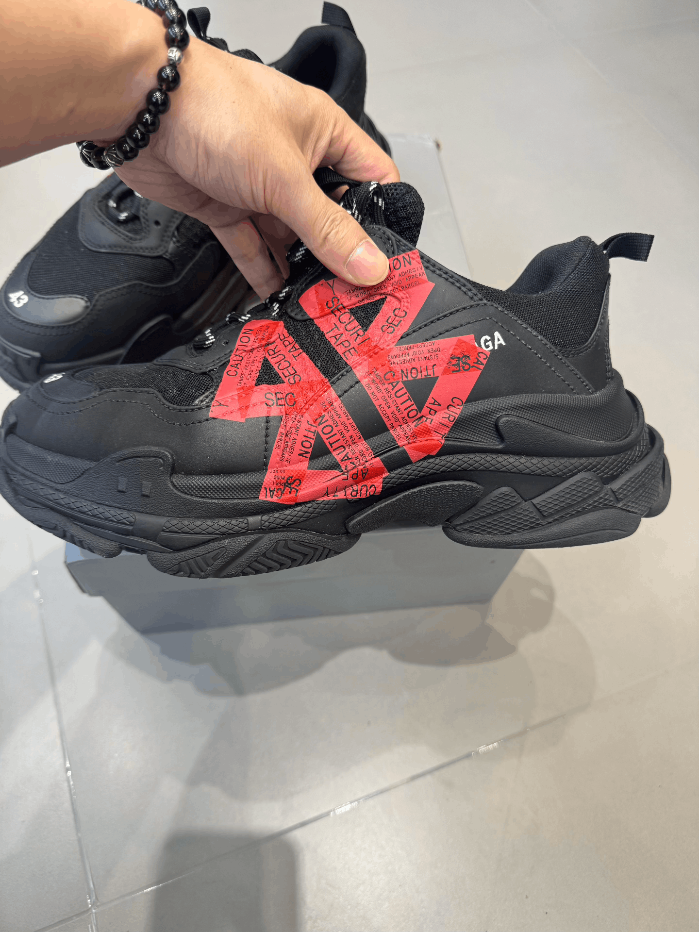 Balenciaga Balenciaga Triple S Security Tape Sneakers Size 10 Size US 10 / EU 43 - 3 Thumbnail