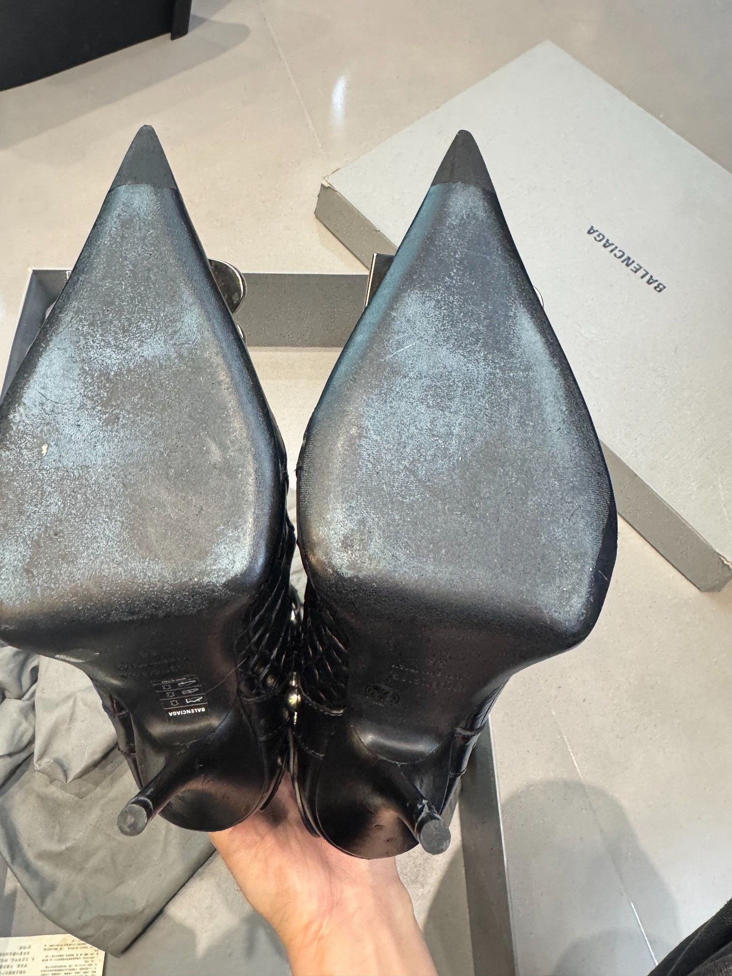 Balenciaga Balenciaga Crocodile Embossed Boots Size 36 Size US 6 / IT 36 - 7 Thumbnail