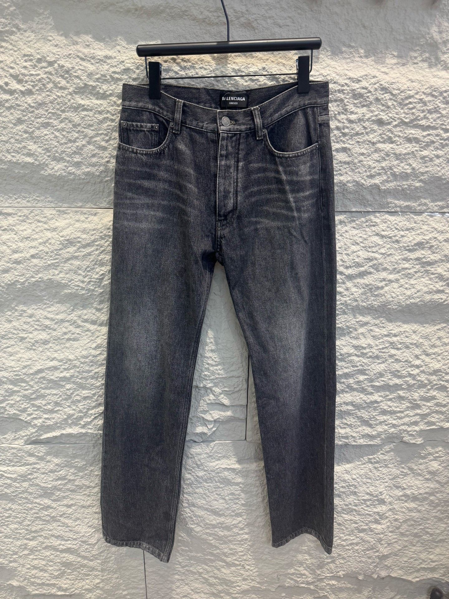 Balenciaga Balenciaga Distressed Black Denim Jeans Size 30 Size US 30 / EU 46 - 2 Thumbnail