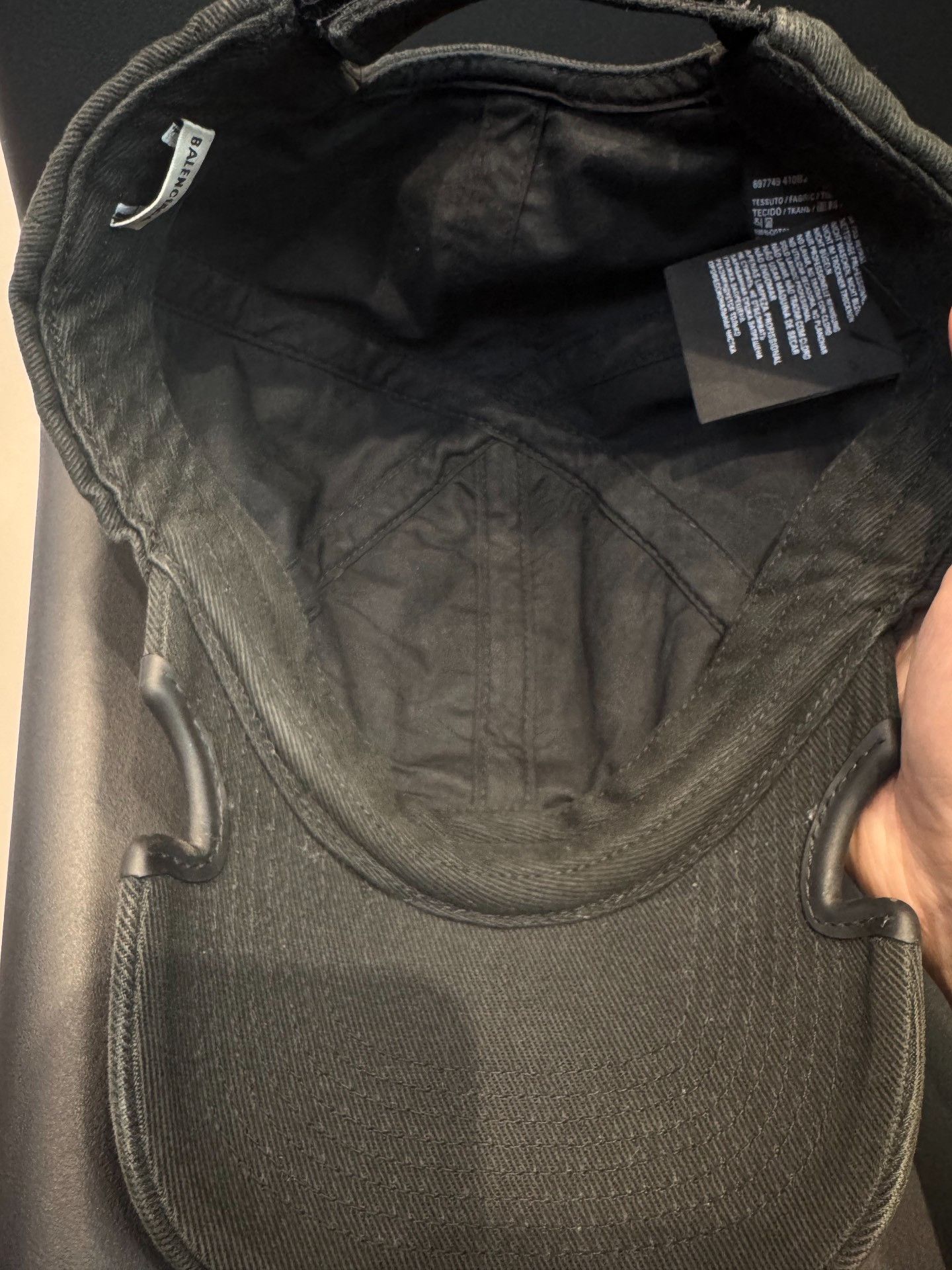 Balenciaga Balenciaga 3B Logo Baseball Cap Gray Size M Size ONE SIZE - 5 Thumbnail