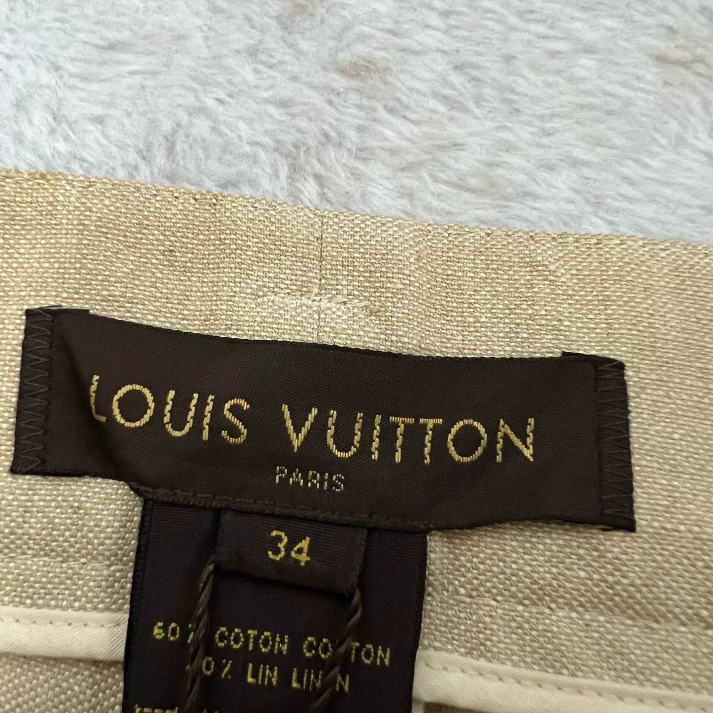Louis Vuitton Louis Vuitton Cotton Linen Blend Pants Size 34 Size 25" / US 0 / IT 36 - 4 Thumbnail