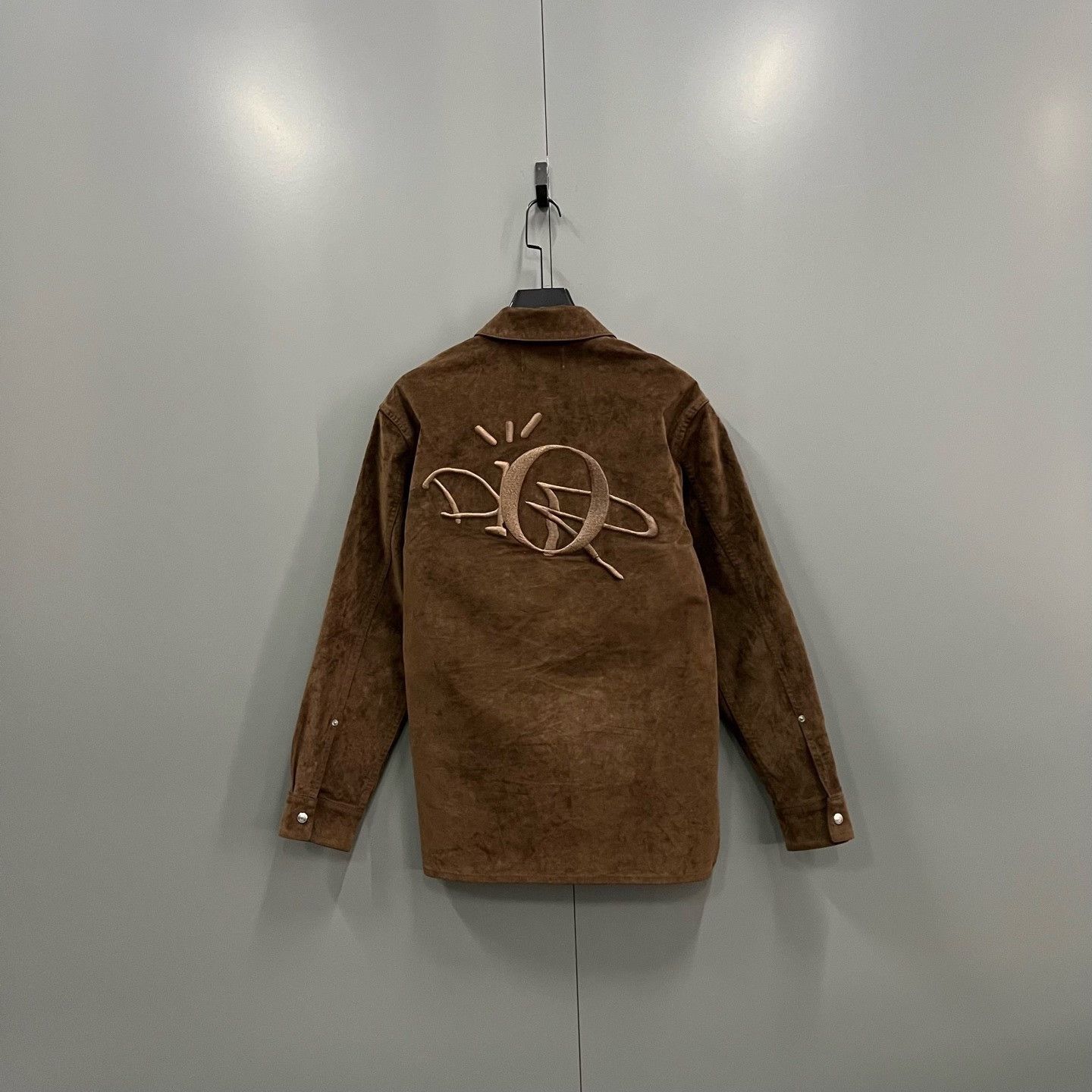 Dior Dior x Travis Scott Logo Suede Shirt Size S Size US S / EU 44-46 / 1 - 3 Thumbnail