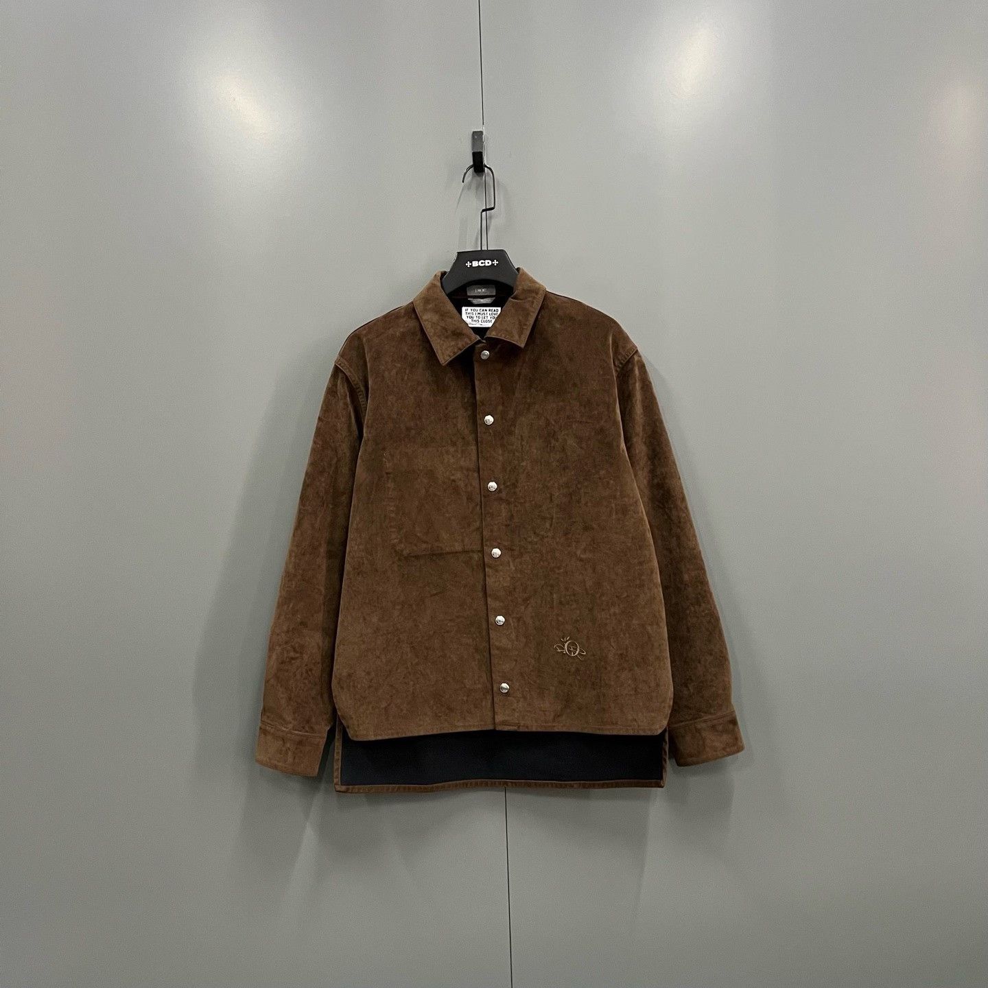 Dior Dior x Travis Scott Logo Suede Shirt Size S Size US S / EU 44-46 / 1 - 2 Thumbnail