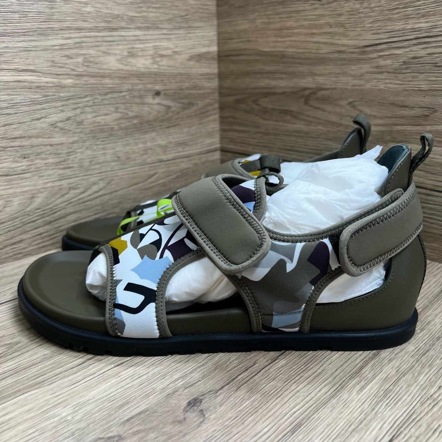 Hermes Hermes Giorno Patterned Velcro Sandals Size 8.5 Size US 8.5 / EU 41-42 - 2 Thumbnail