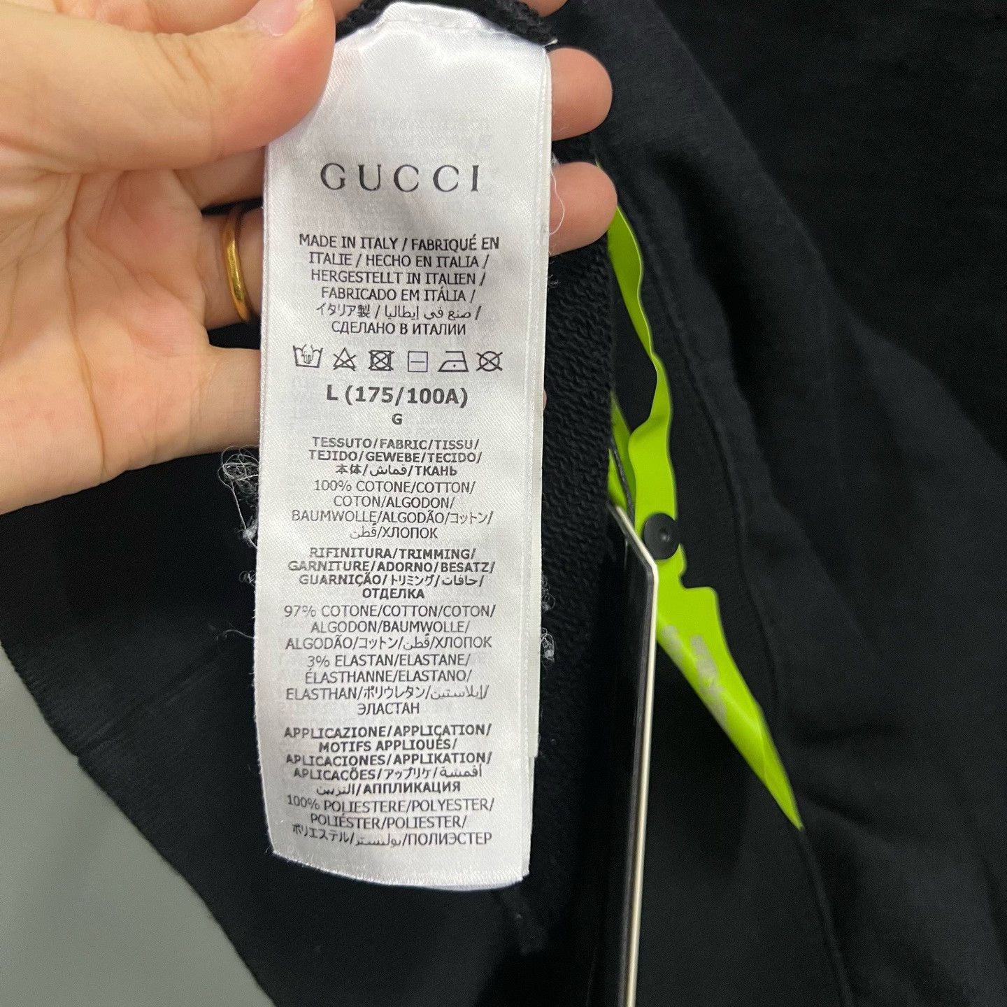 Gucci Gucci Pink Logo Short Sleeve Sweatshirt Size L Size US L / EU 52-54 / 3 - 5 Thumbnail