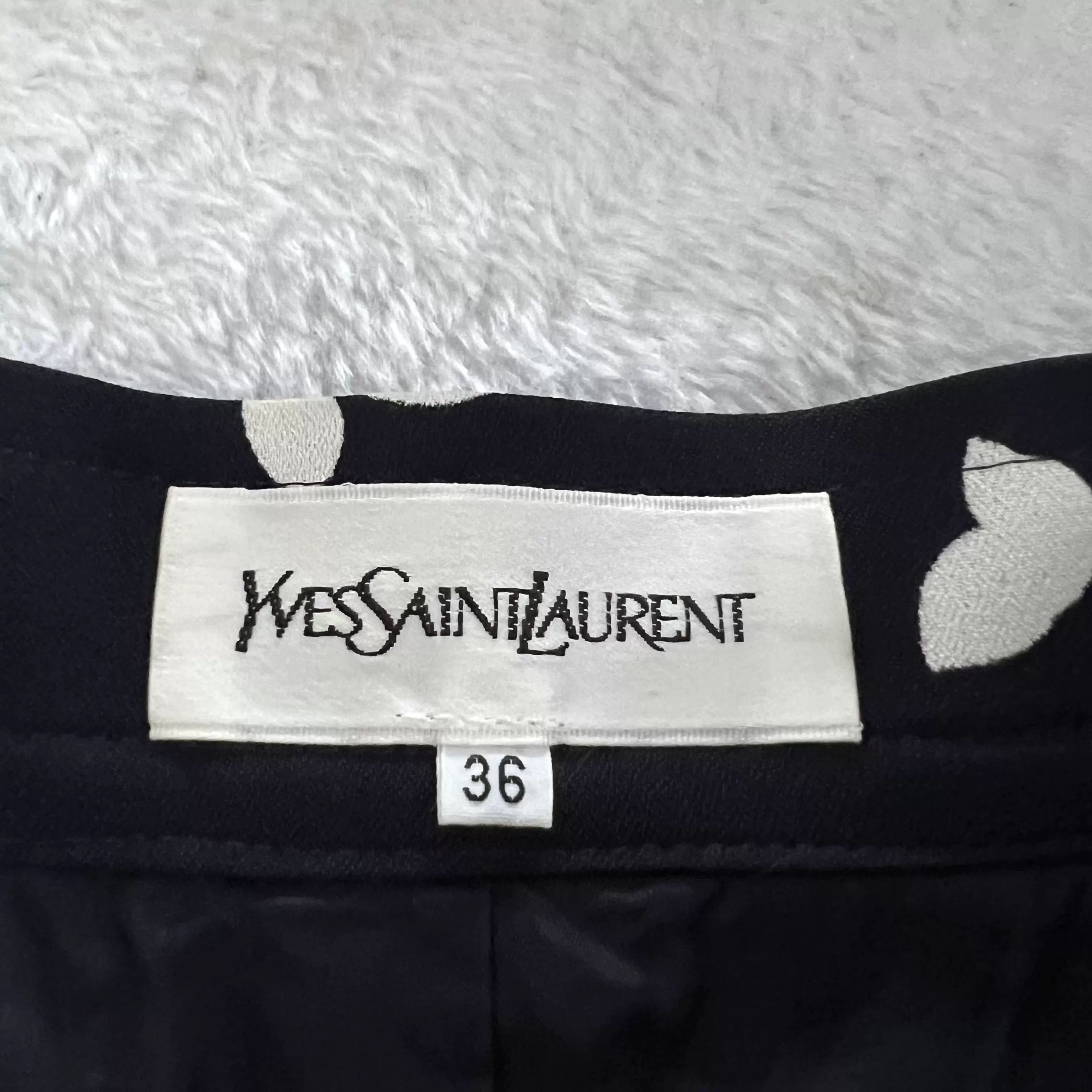 Saint Laurent Paris Saint Laurent Butterfly Print Skirt Size 36 Size 26" / US 2 / IT 38 - 4 Thumbnail
