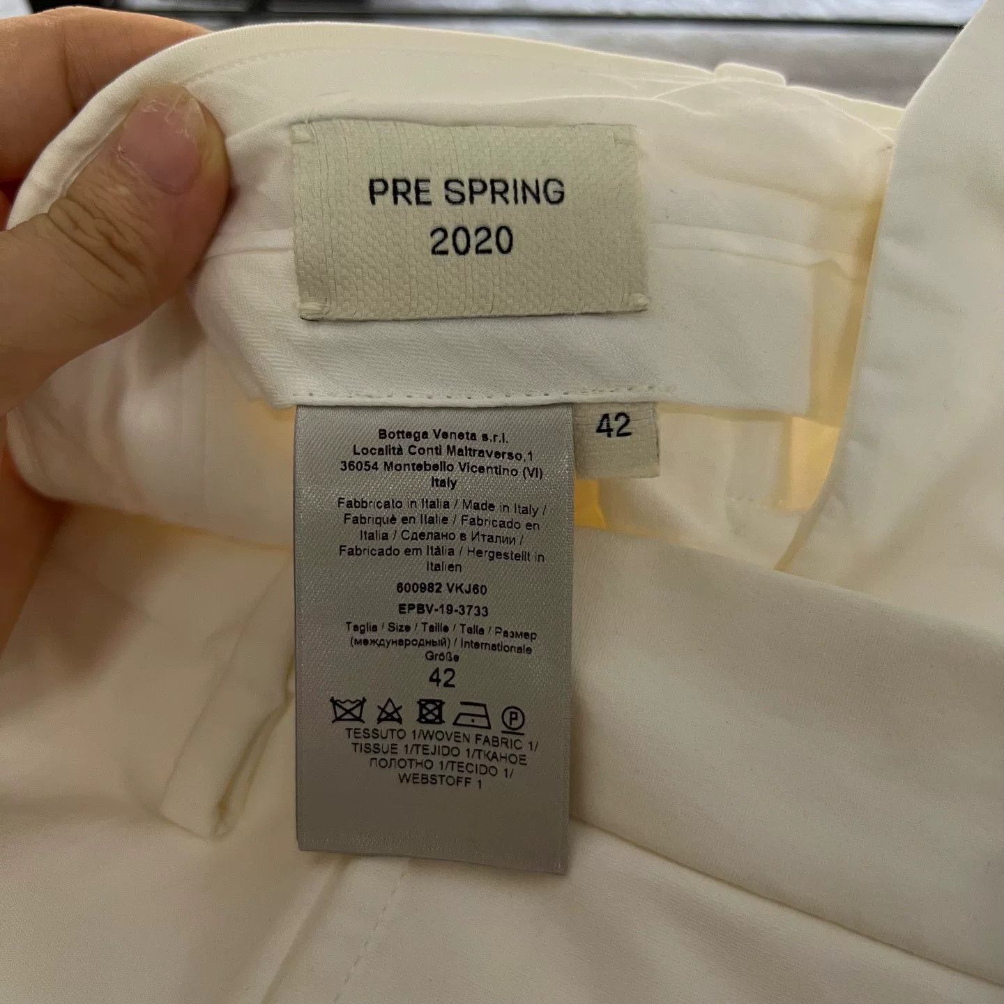 Bottega Veneta Bottega Veneta White Pants Size 42 Size 28" / US 6 / IT 42 - 6 Thumbnail