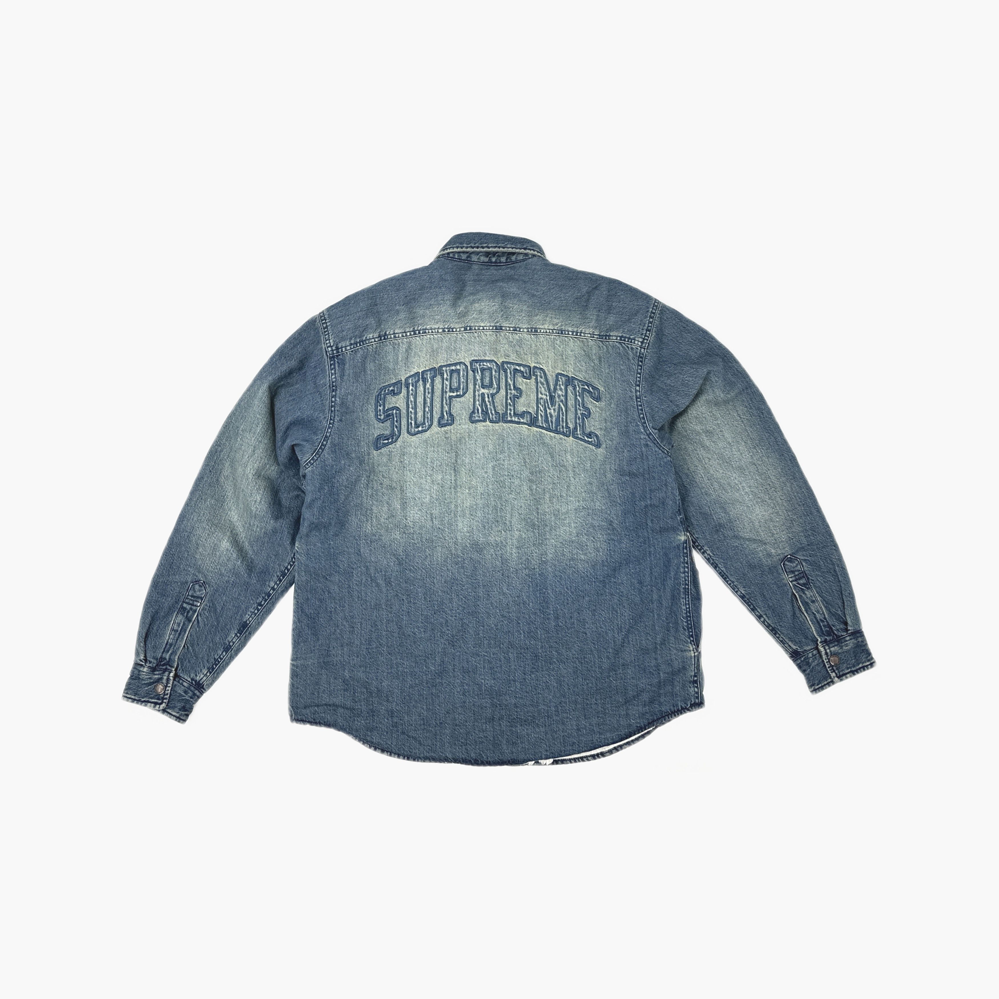 Supreme Supreme Shearling Lined Denim Shirt Size S Size US S / EU 44-46 / 1 - 2 Thumbnail