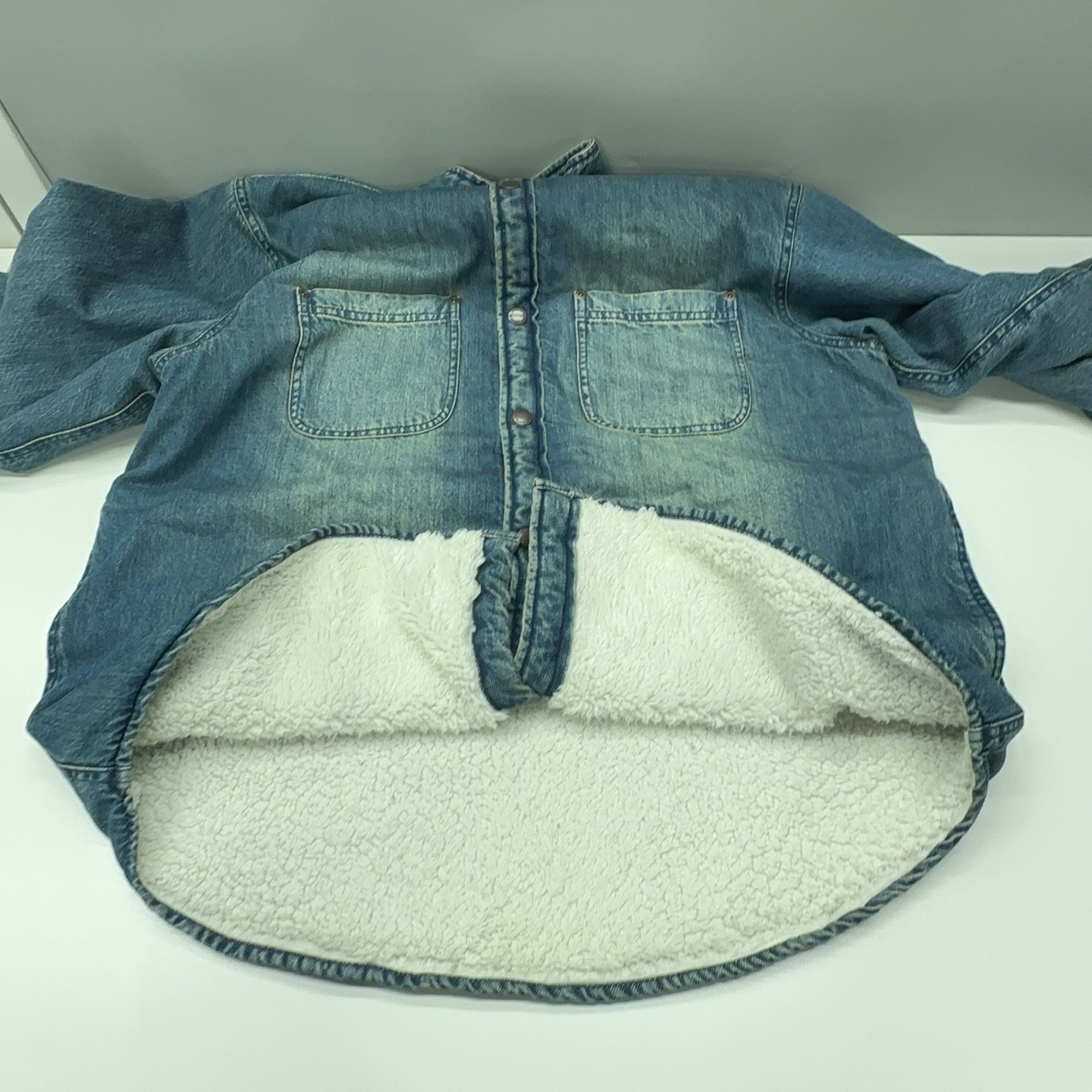 Supreme Supreme Shearling Lined Denim Shirt Size S Size US S / EU 44-46 / 1 - 8 Thumbnail
