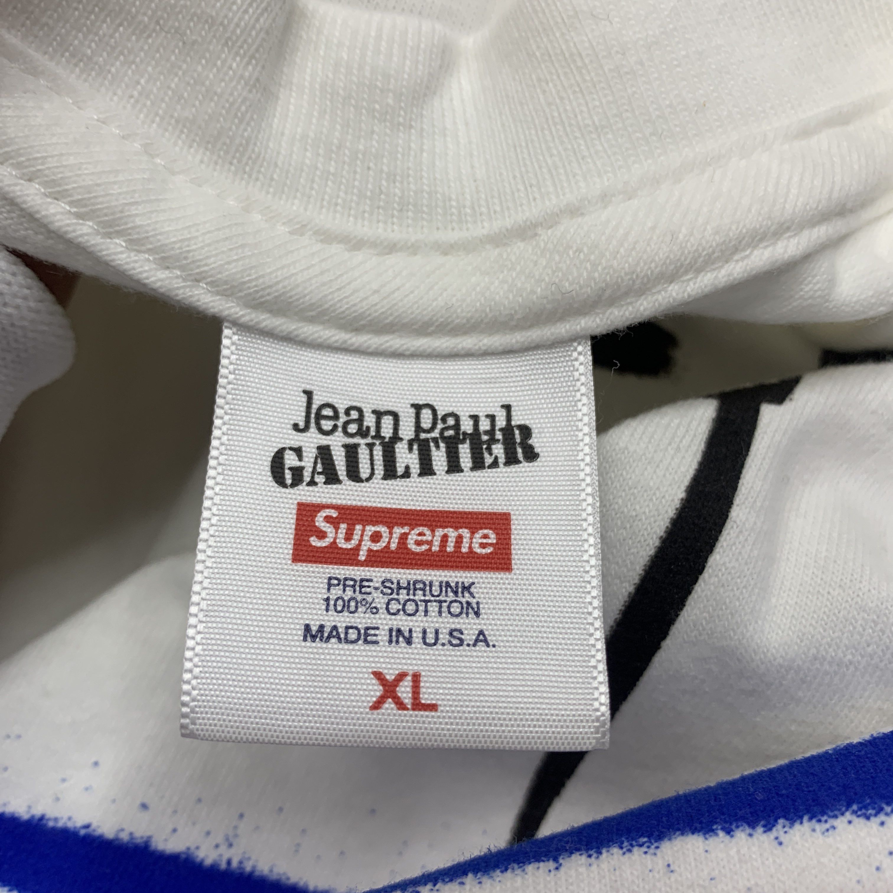 Supreme Supreme x Jean Paul Gaultier Graphic T-Shirt XL Size US XL / EU 56 / 4 - 3 Thumbnail
