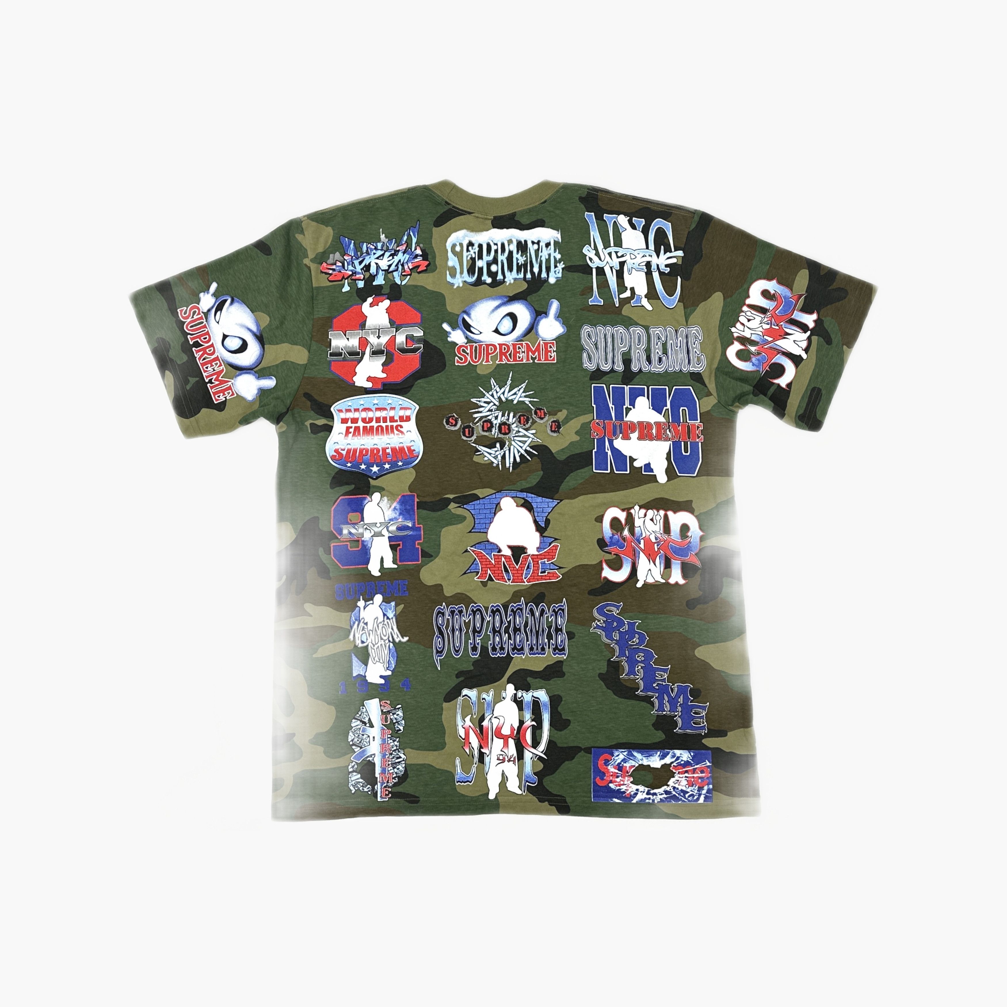 Supreme Supreme Flash Logo Camo Tee Size L Size US L / EU 52-54 / 3 - 2 Thumbnail