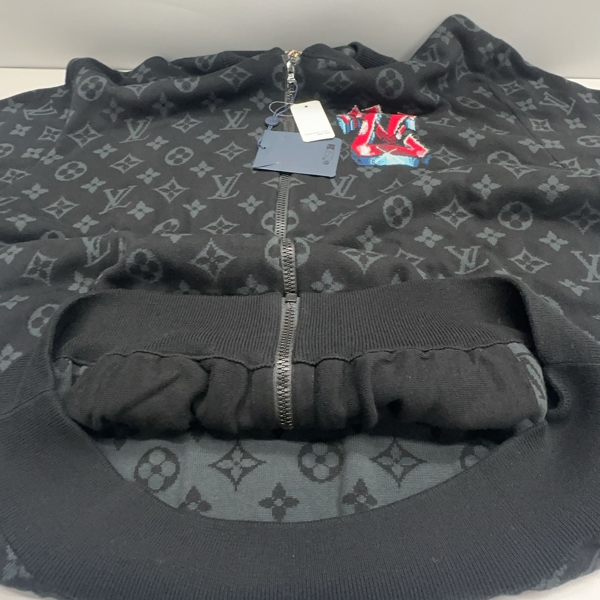 Louis Vuitton Louis Vuitton Monogram Knit Zip-Up Jacket Size XL Size US XL / EU 56 / 4 - 7 Thumbnail