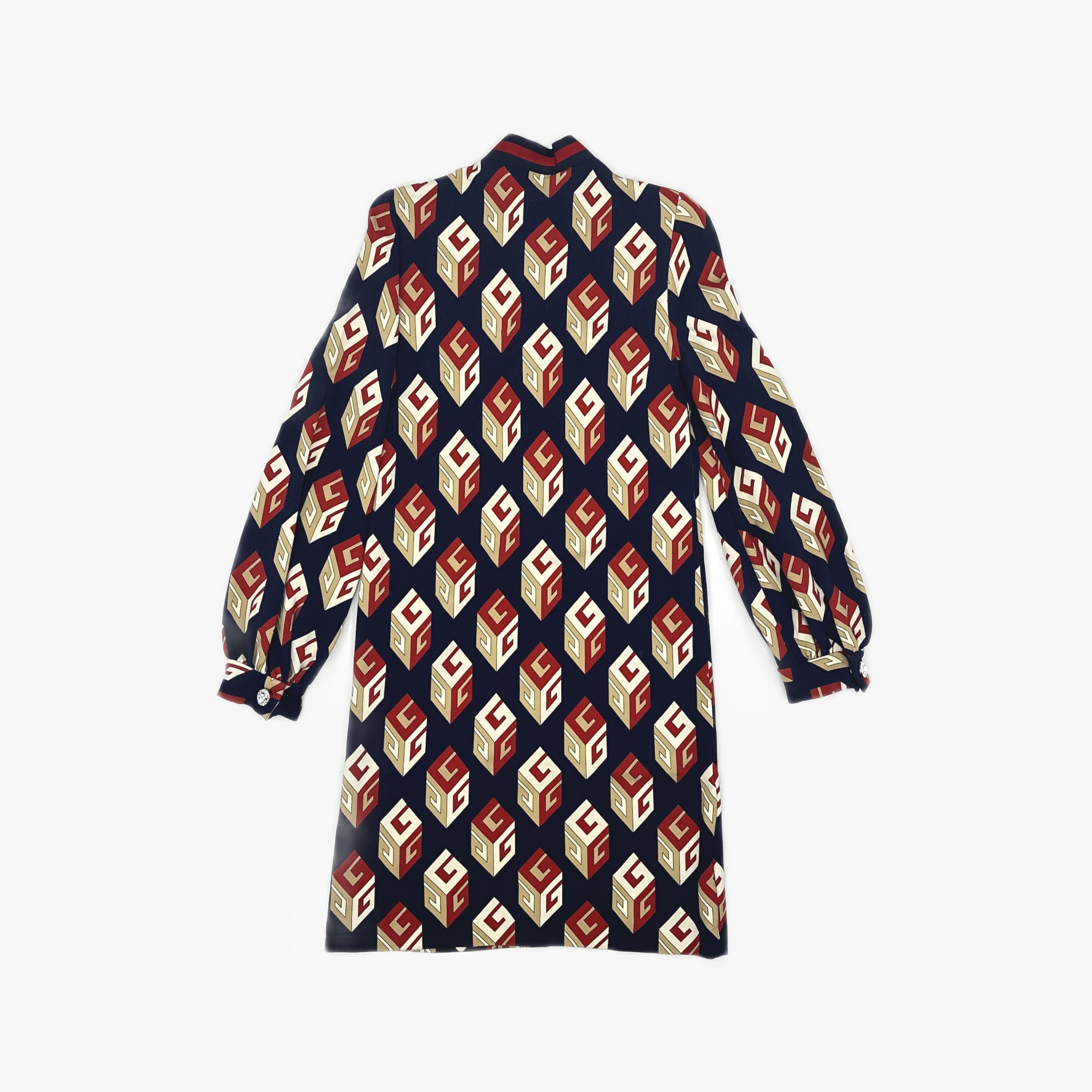 Gucci Gucci Cube Pattern Crystal Button Mini Dress Size S Size S / US 4 / IT 40 - 2 Thumbnail