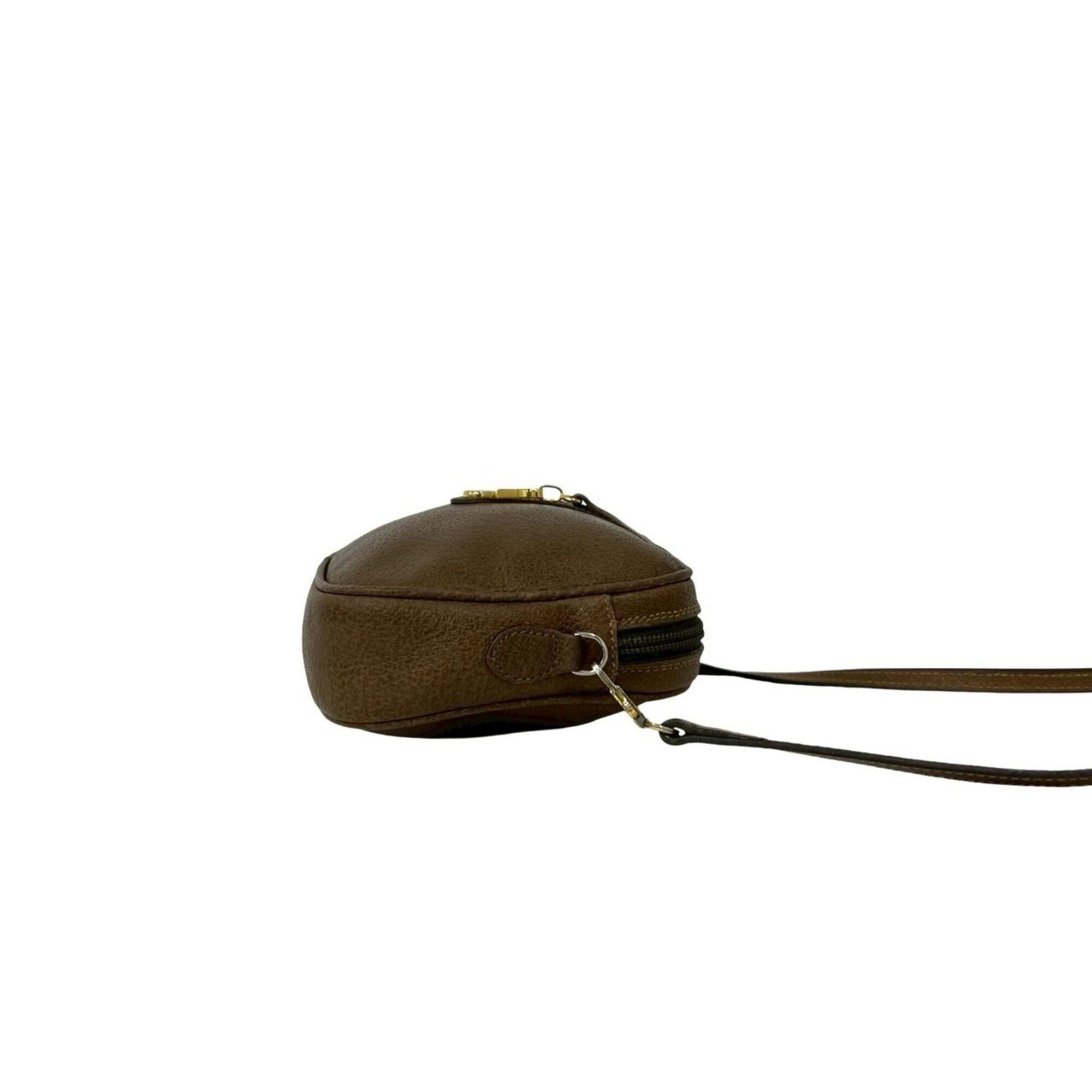 Gucci GUCCI Vintage Gucci Plus Logo Hardware Leather Mini Shoulder Bag Brown 93826 Size ONE SIZE - 6 Thumbnail