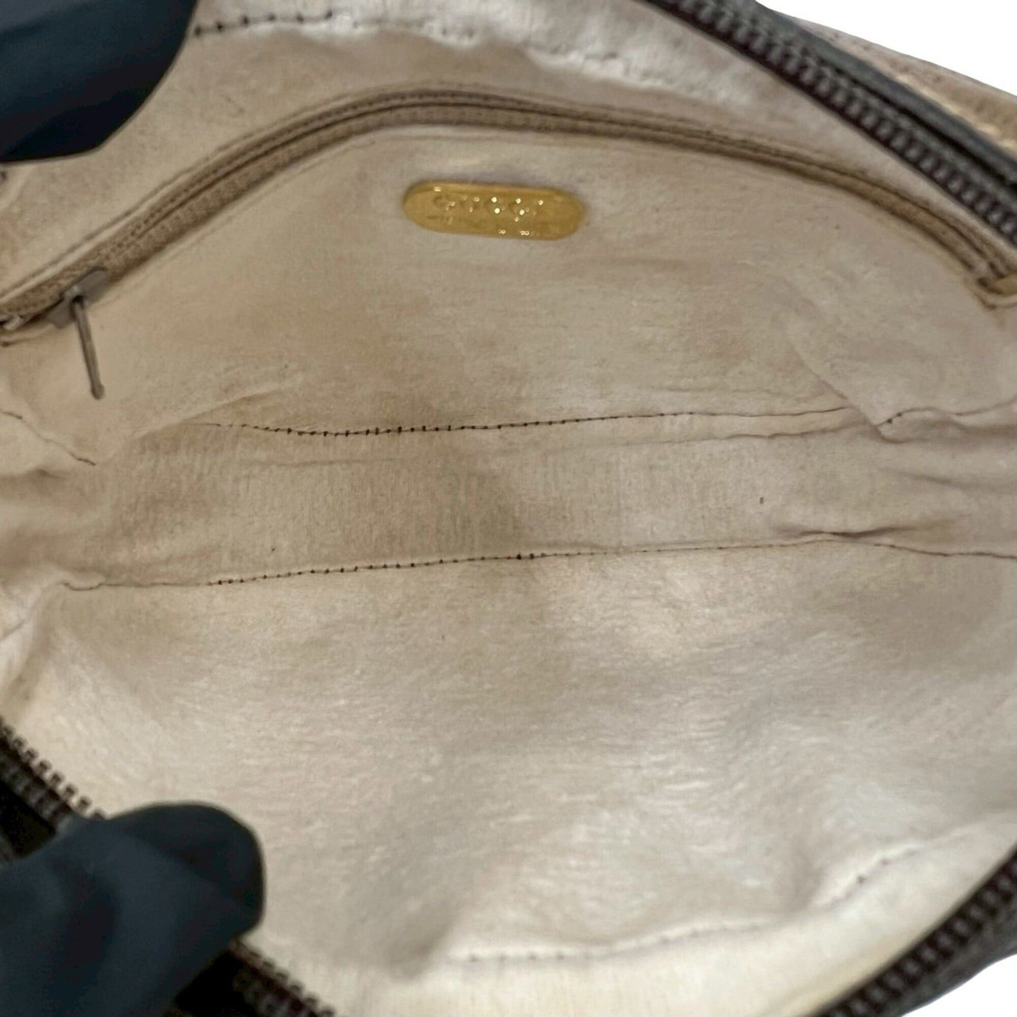 Gucci GUCCI Vintage Gucci Plus Logo Hardware Leather Mini Shoulder Bag Brown 93826 Size ONE SIZE - 9 Thumbnail